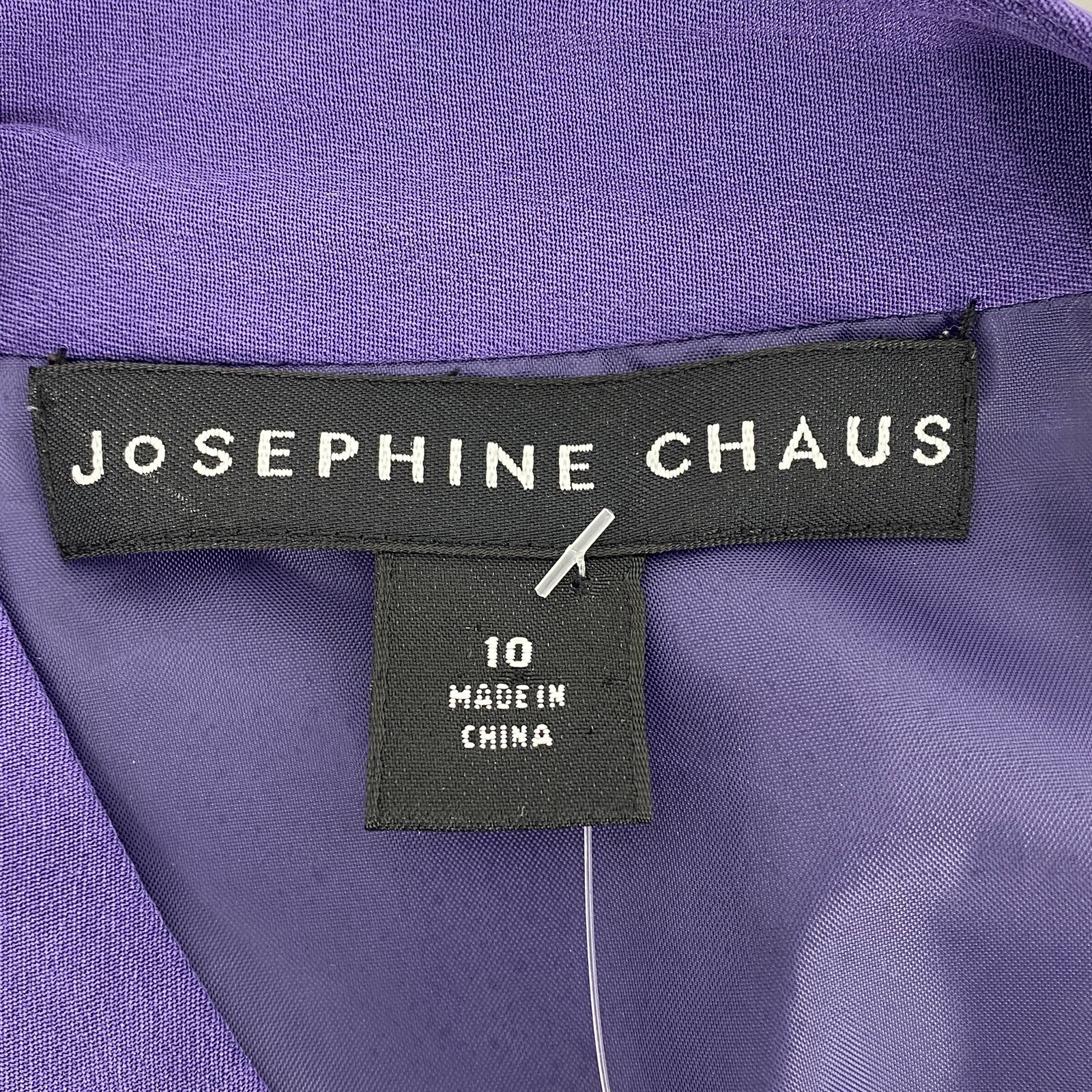 JOSEPHINE CHAUS Preowned Womens Purple Side Tie Silk Tank Top Size 10 EUC