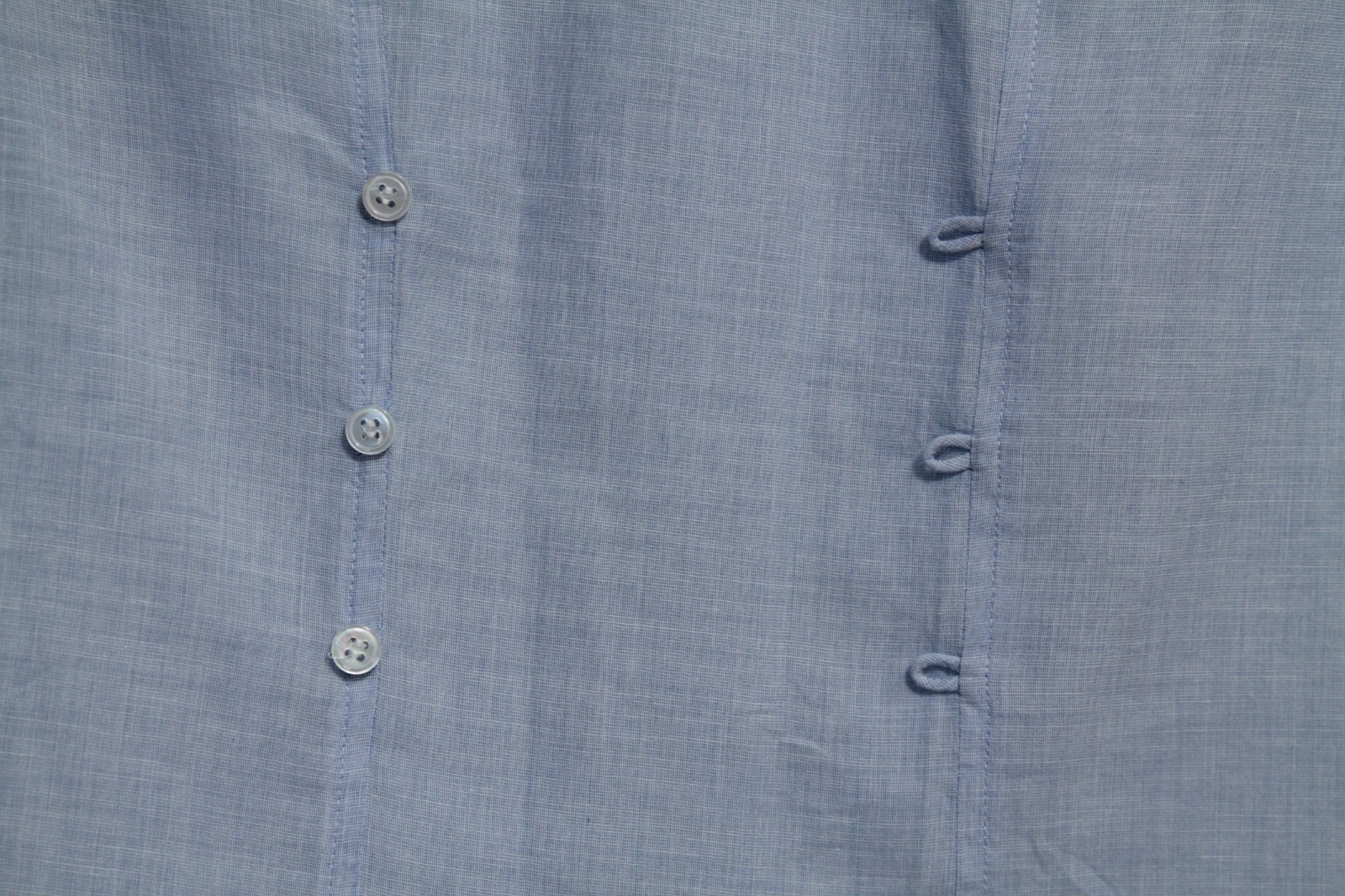ELIZABETH AND JAMES Top/Blouse/Top Cotton/Linen Mix Short Sleeves Buttons Size M