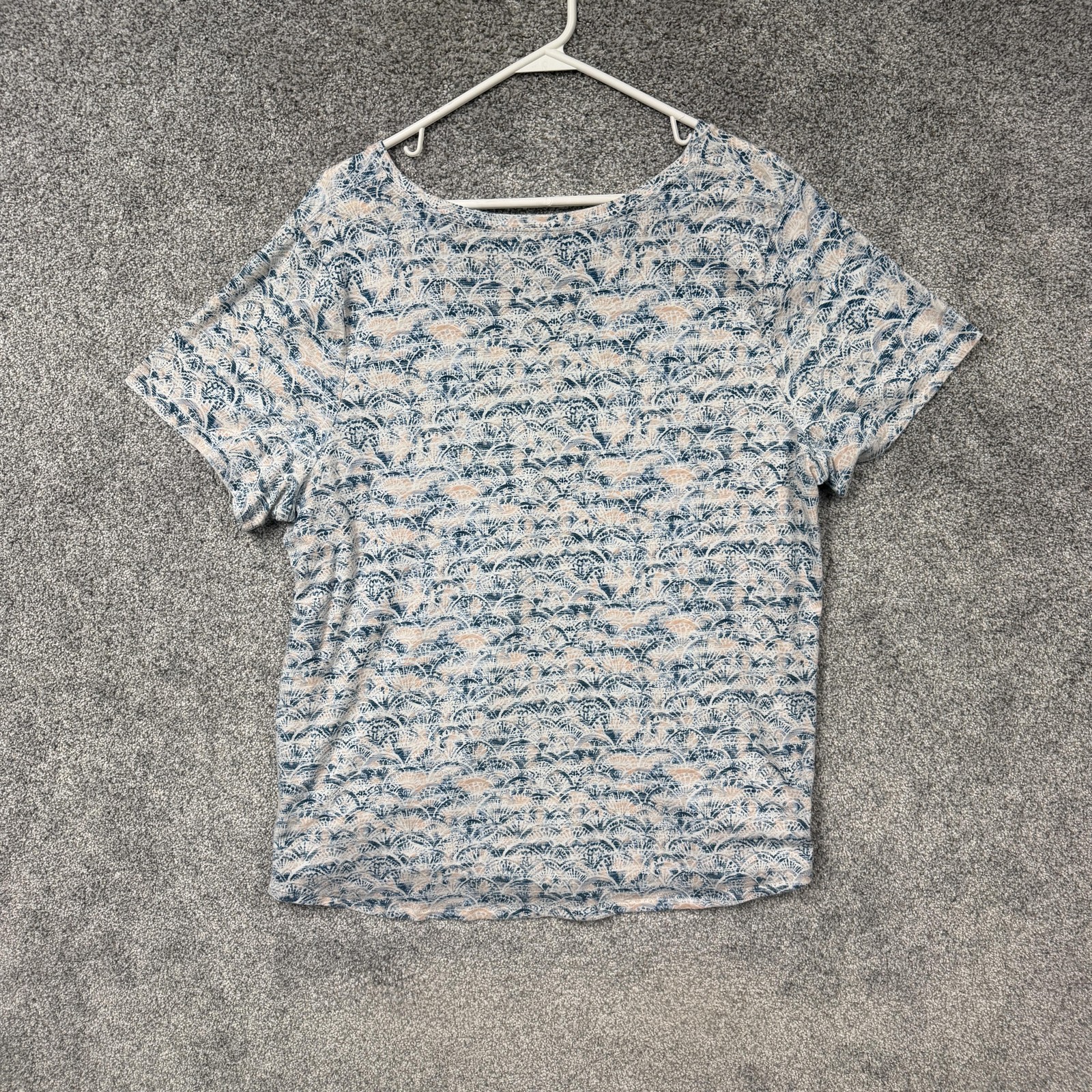 EVRI Everyday Tee Lot 2 1X Floral Chic Coastal Grandmacore Summerwear Oceancore
