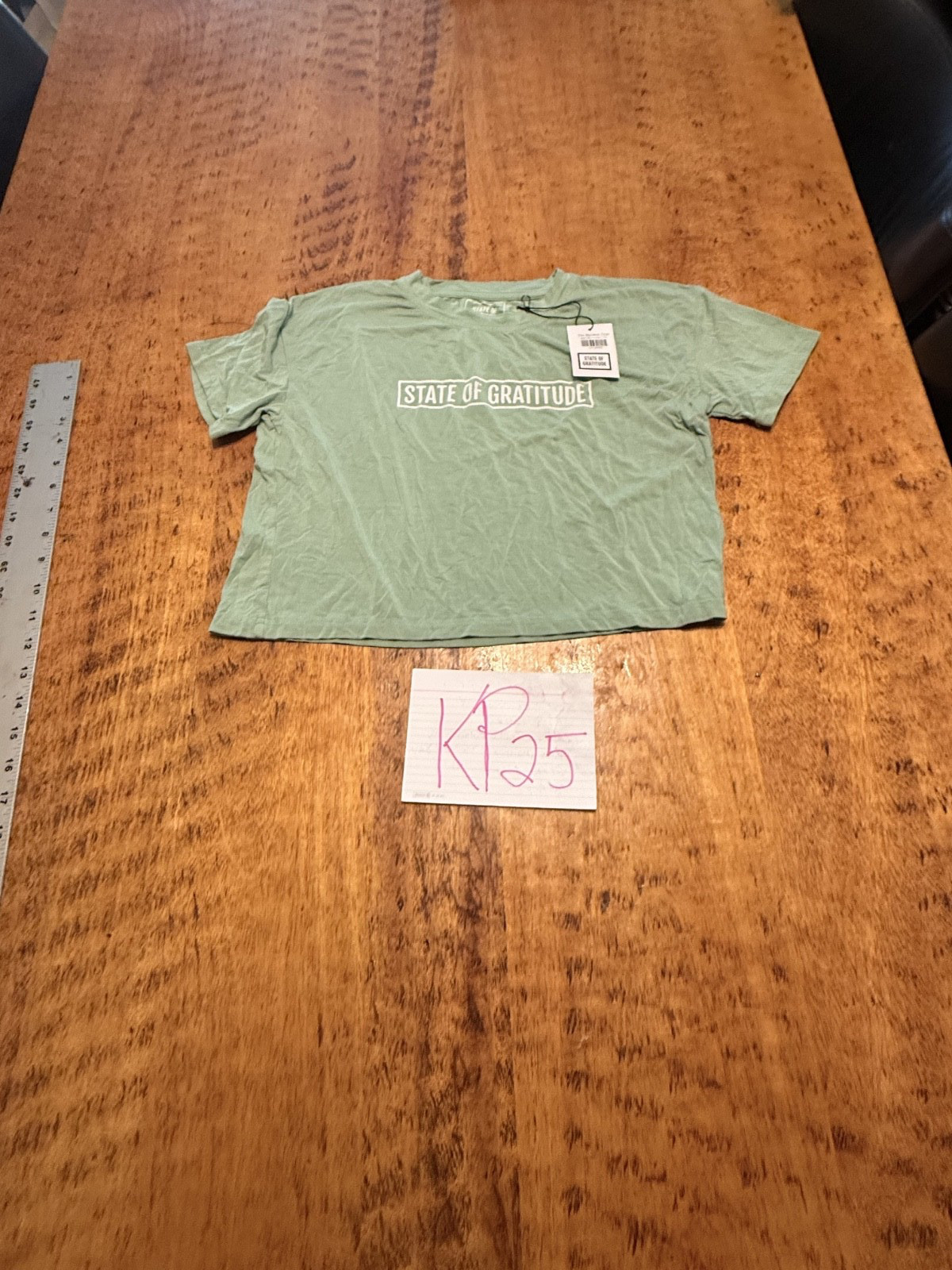 STATE OF GRATITUDE The Bamboo Crop (Washed/Dyed) SIZE XS NEW HJ25