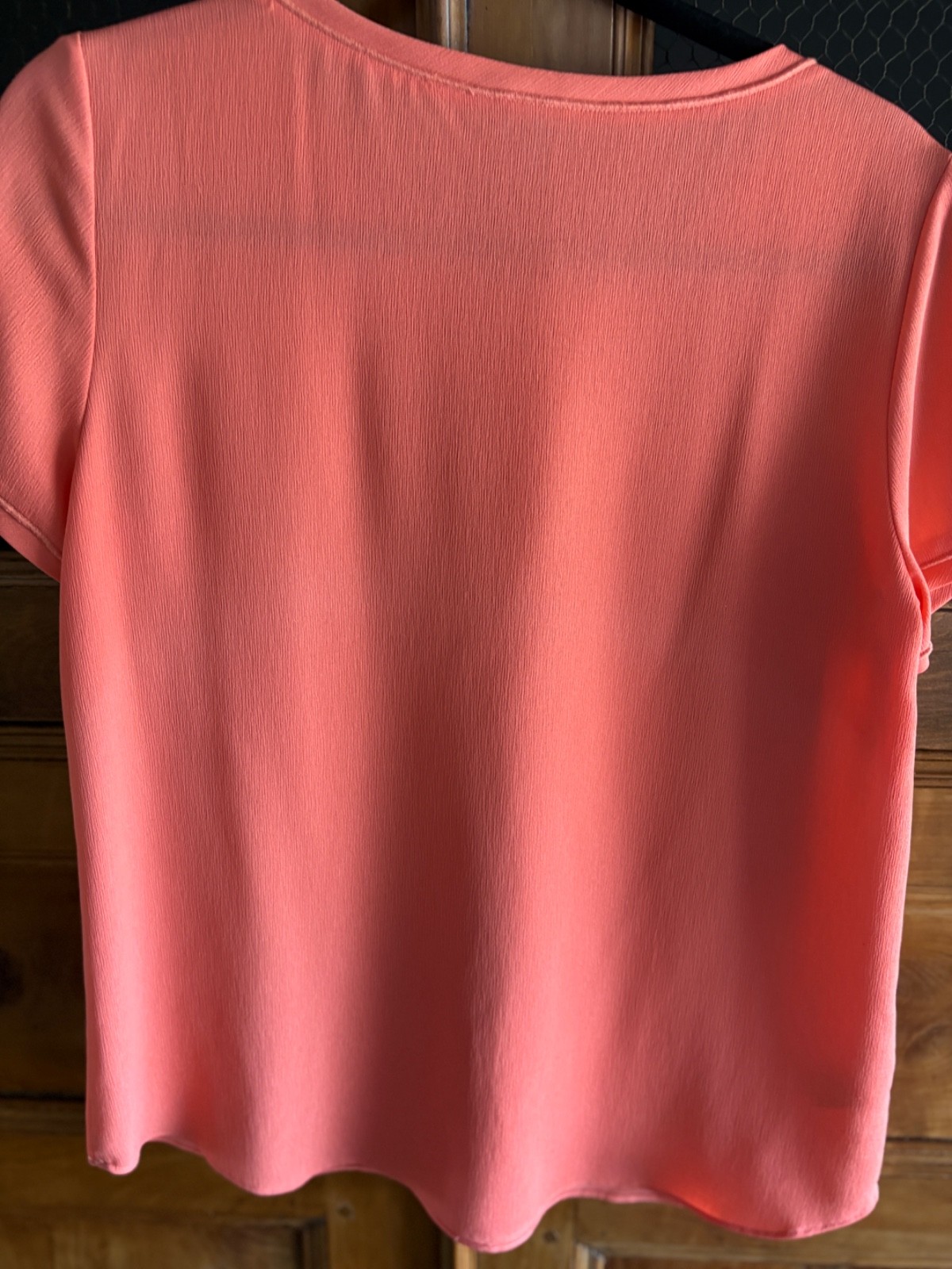 ANN TAYLOR | TOP M PETITE MP – Azalea color- 100% polyester