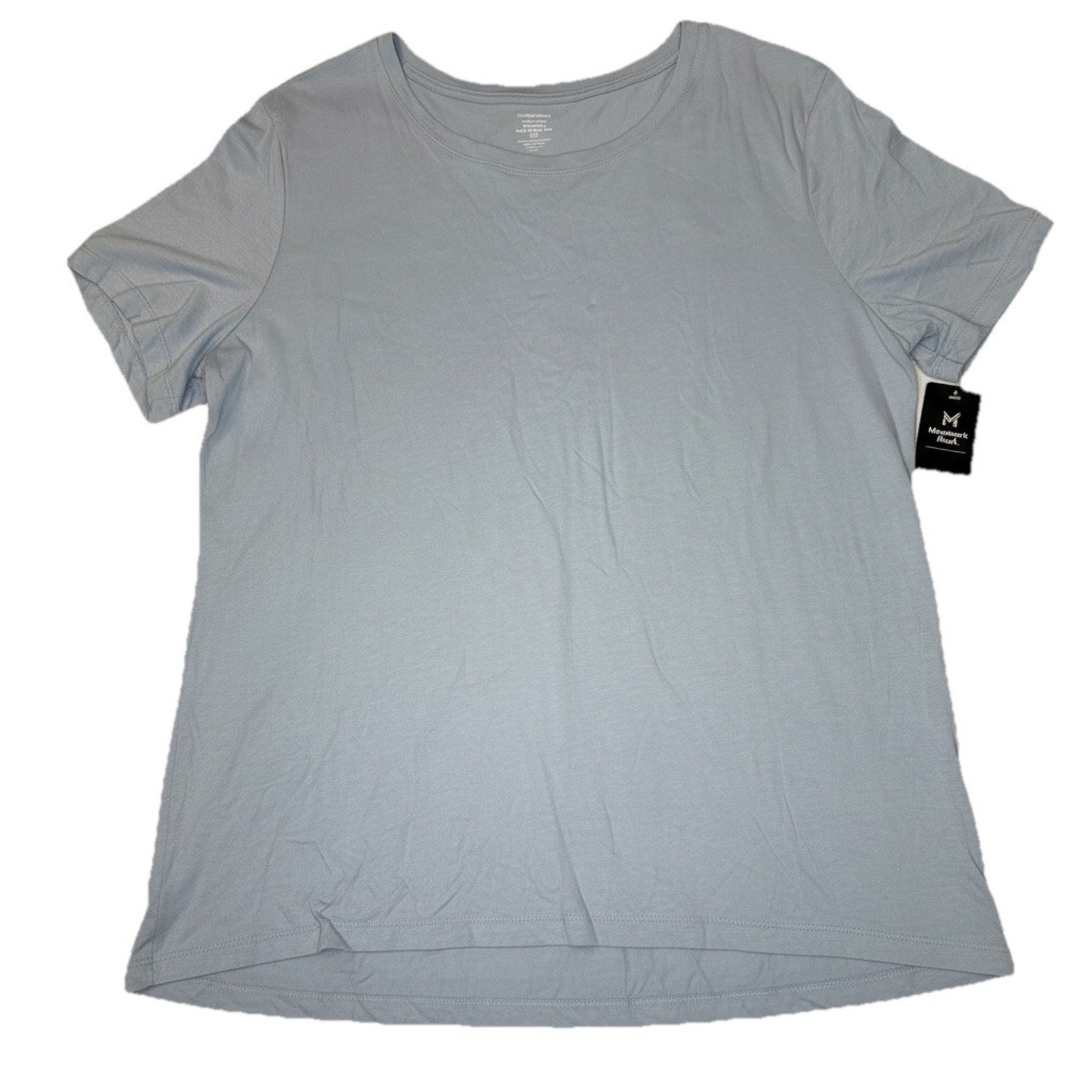 Member’s Mark Women’s Essential Short Sleeve Crewneck T-Shirt Size XXL Blue