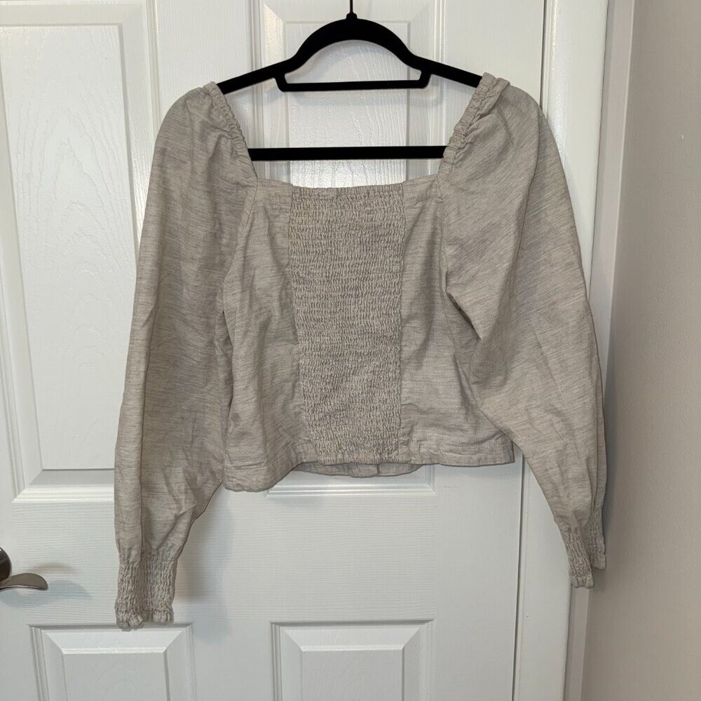Madewell Corduroy Sweetheart Smocked-Back Top Women’s Size 6
