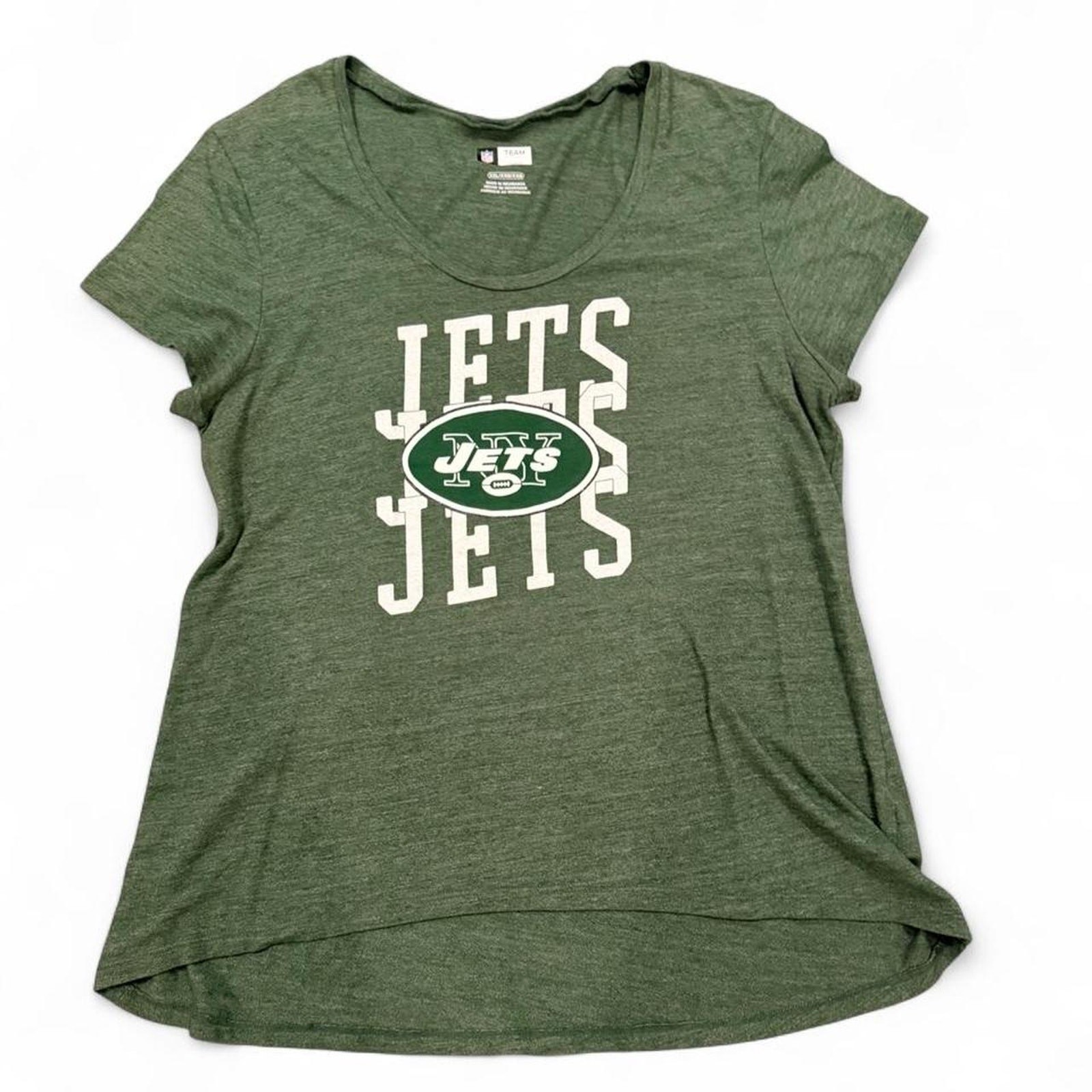 Women’s New York Jets Stacked Logo Graphic Tee