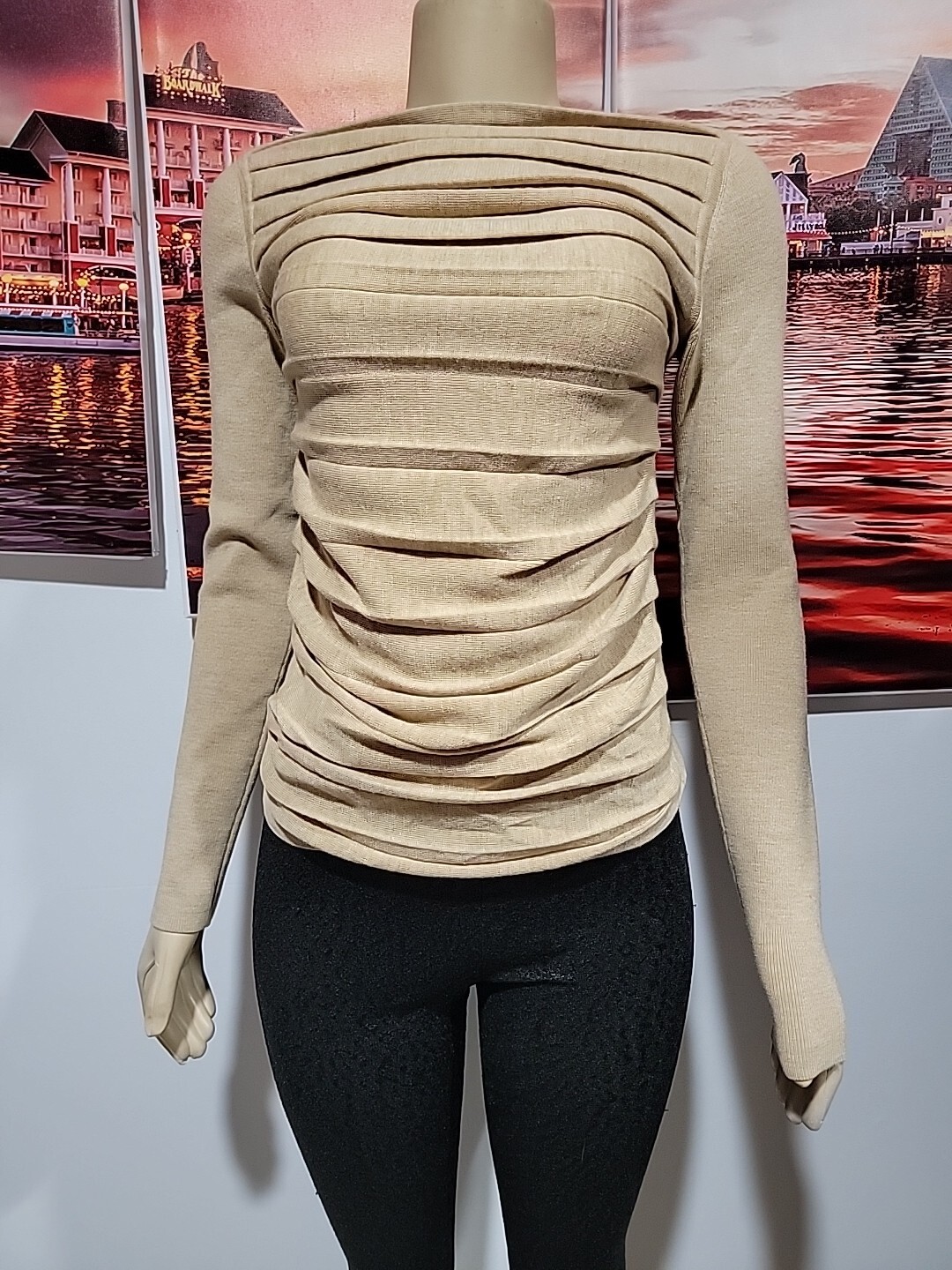 Plein Sud Brown Size 38/6 Long Sleeve Women’s High Quality Sweater #7