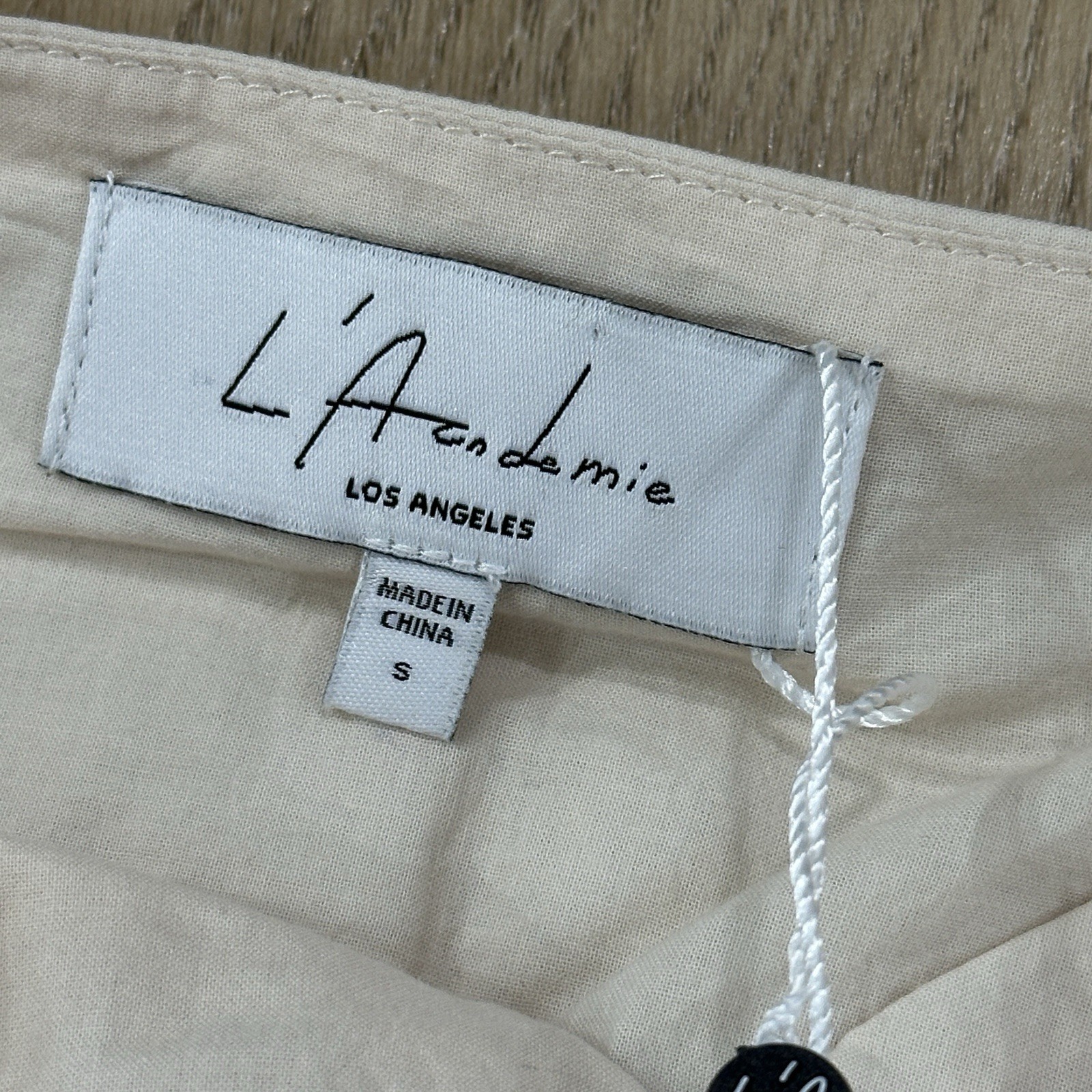 NWT L’Academie Tops Women’s Size S Beige