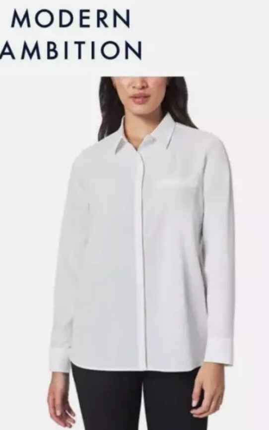 Modern Ambition Womens’ Technical Office Classic Travel Shirt XXL. Bust 52”