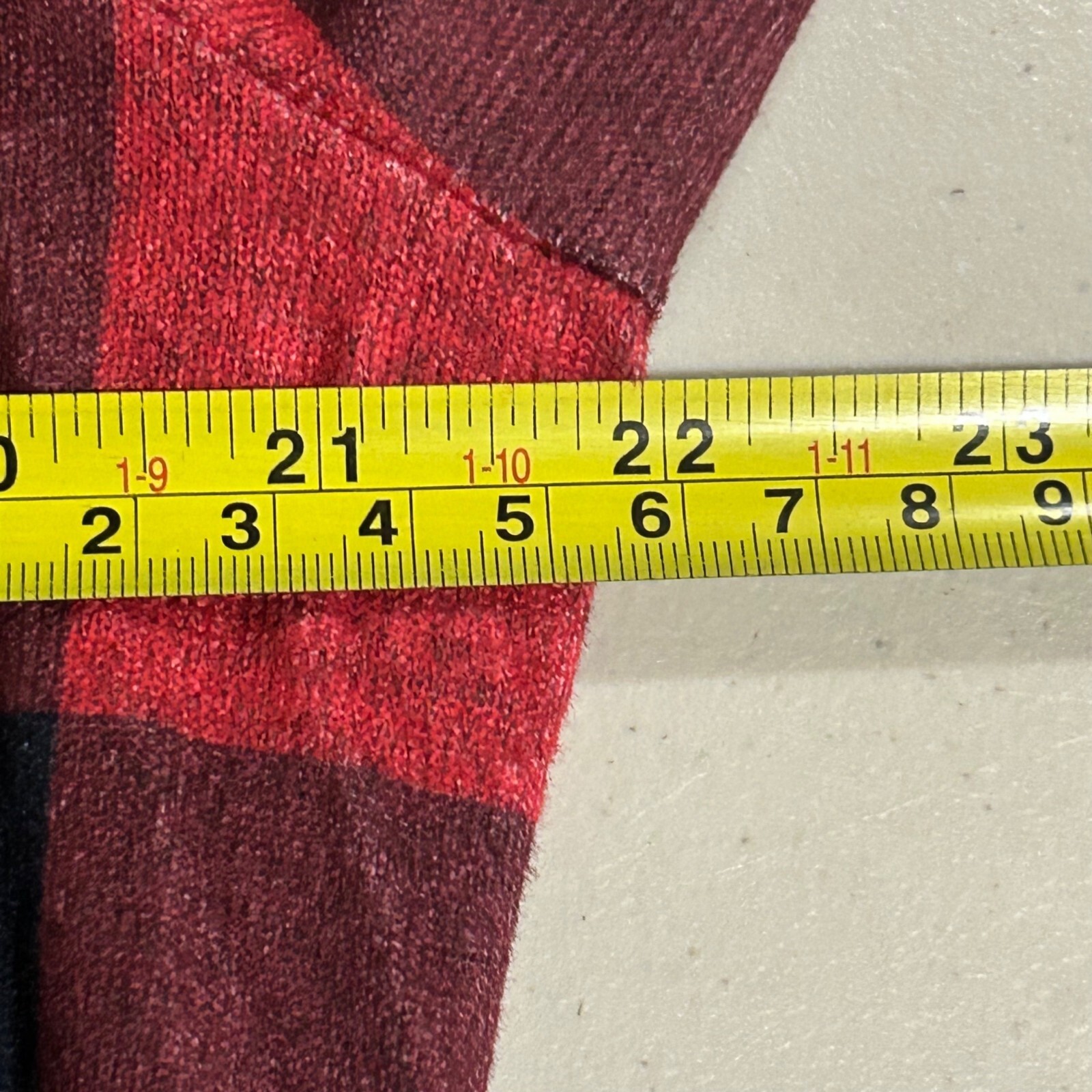 NWT Mirol Women’s XL Red Plaid Dress Long Sleeves Knit Pockets NWT