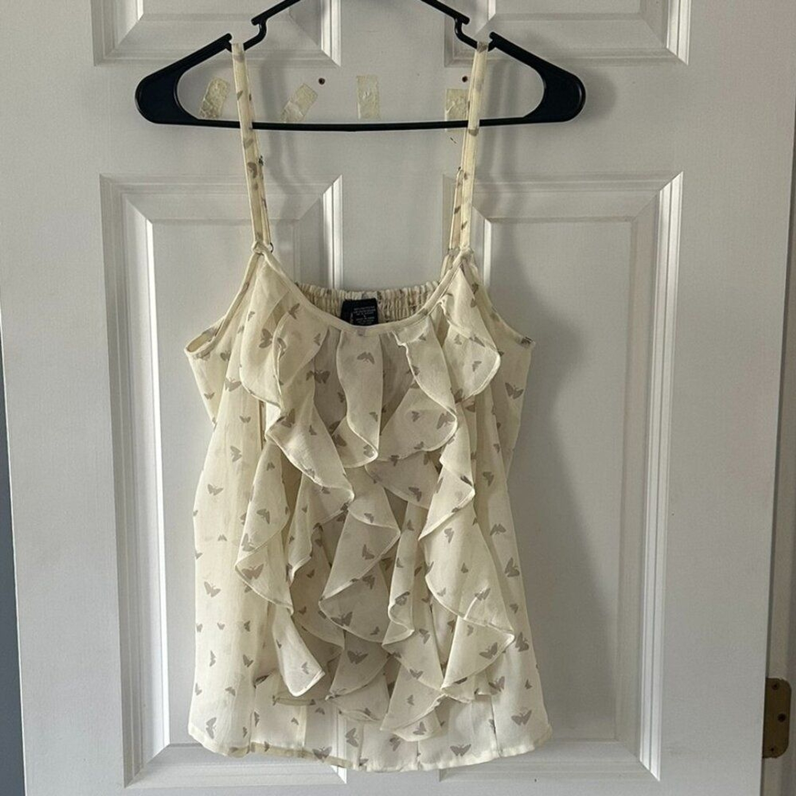 Ruffled Tank Top – Adjustable Strap