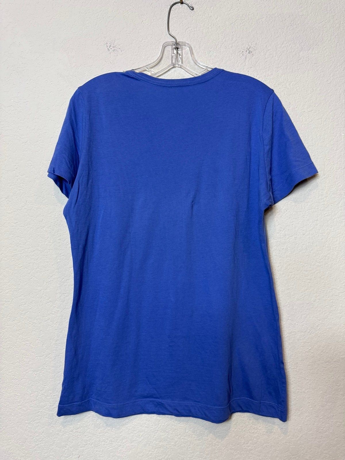 Nike Logo Graphic Tee 100% Cotton Lightweight Slim Fit Blue T-Shirt Women’s L