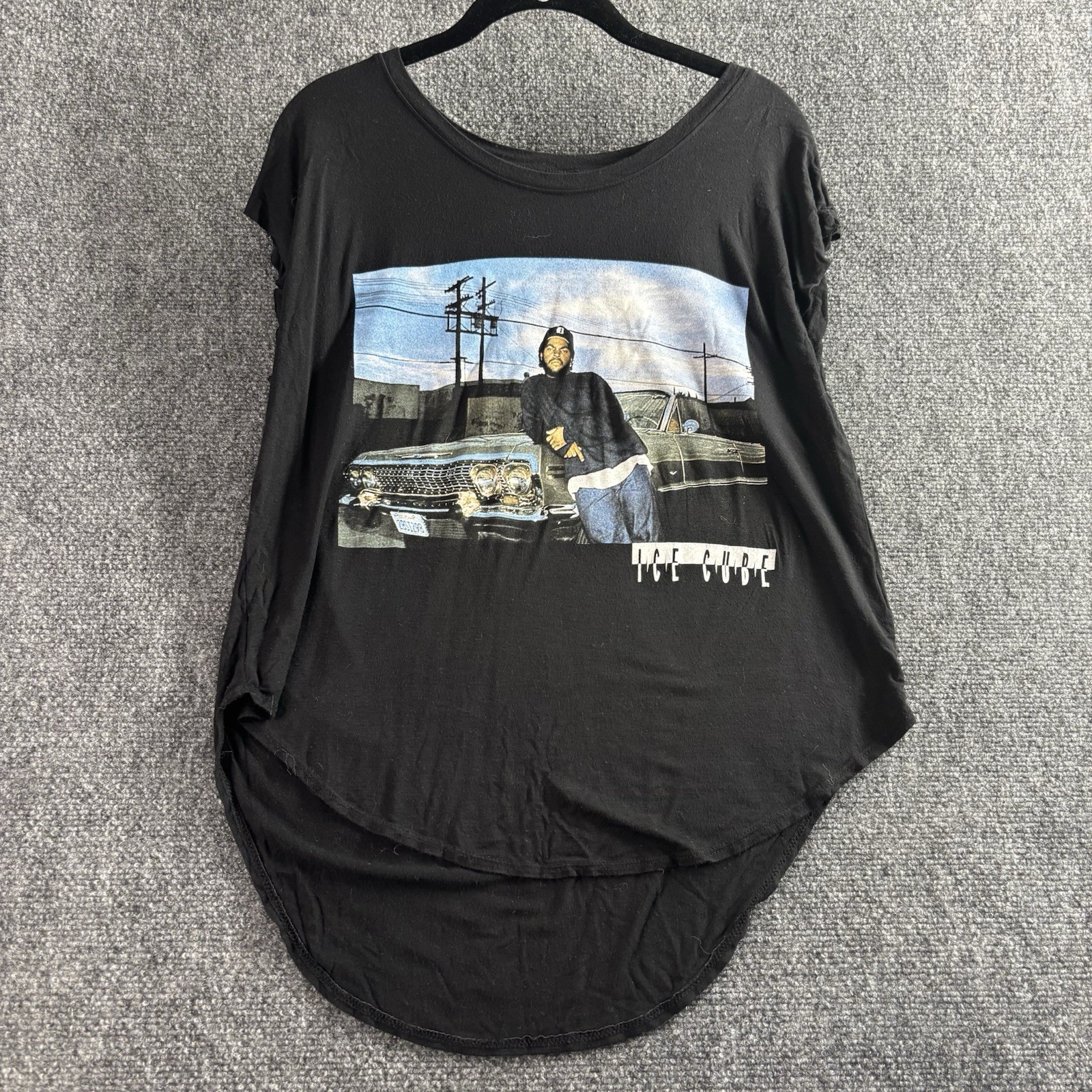 Ice Cube Women’s Small Classic High Low Top Rap Streetwear Hip Hop Old School