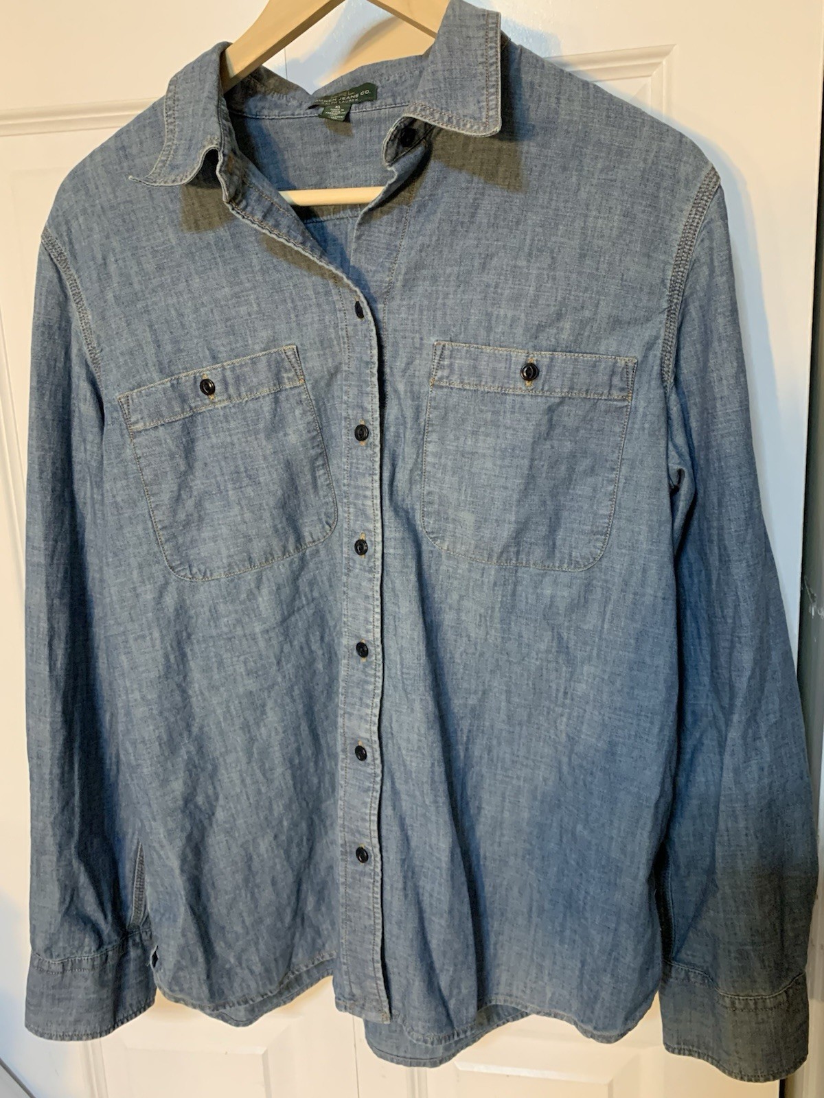 Lauren Ralph Lauren Women’s Sz XL Denim Cotton Shift Dress Blue