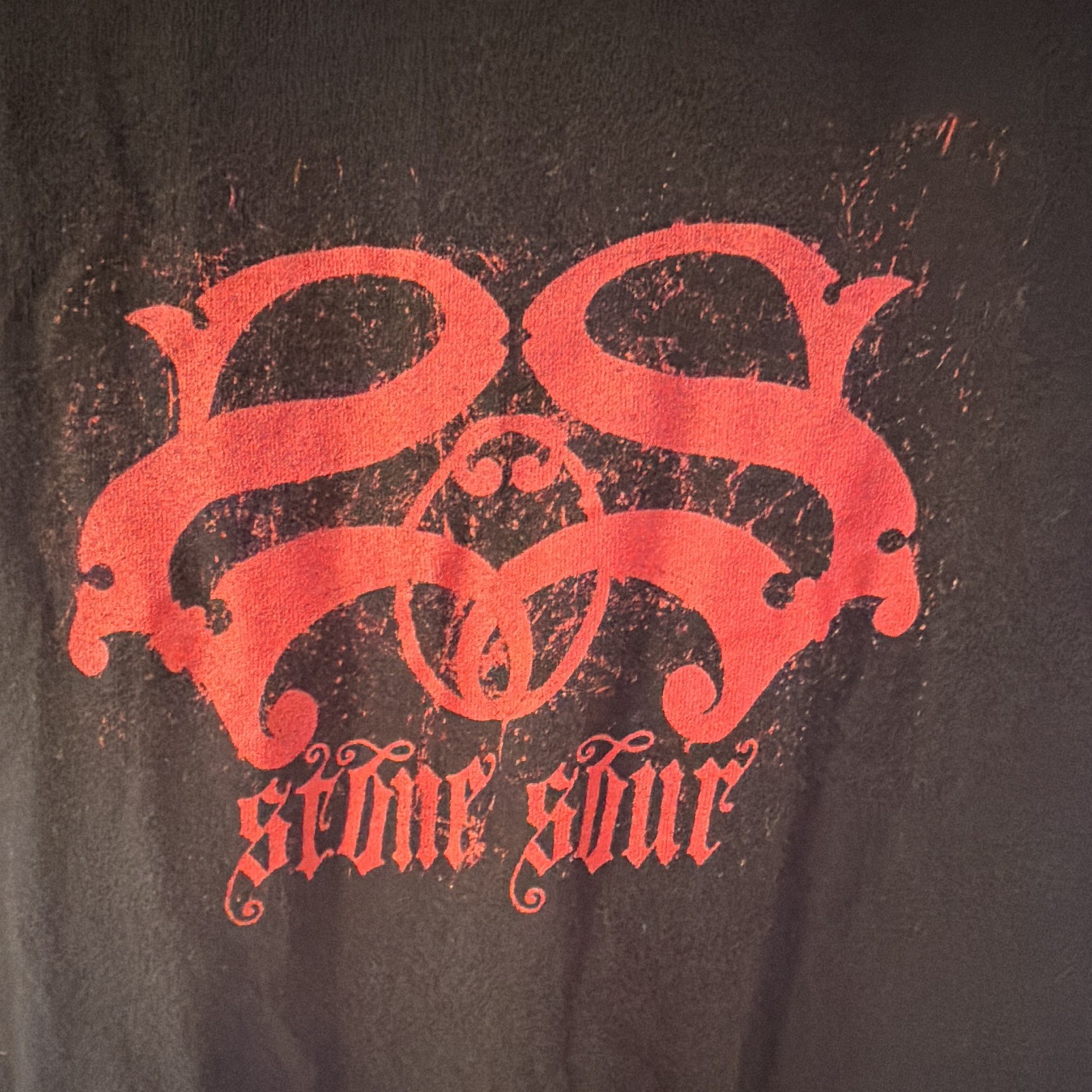 Stone Sour Double Sided Graphic Print Crew Neck T-Shirt S 2000s Tour Merchandise
