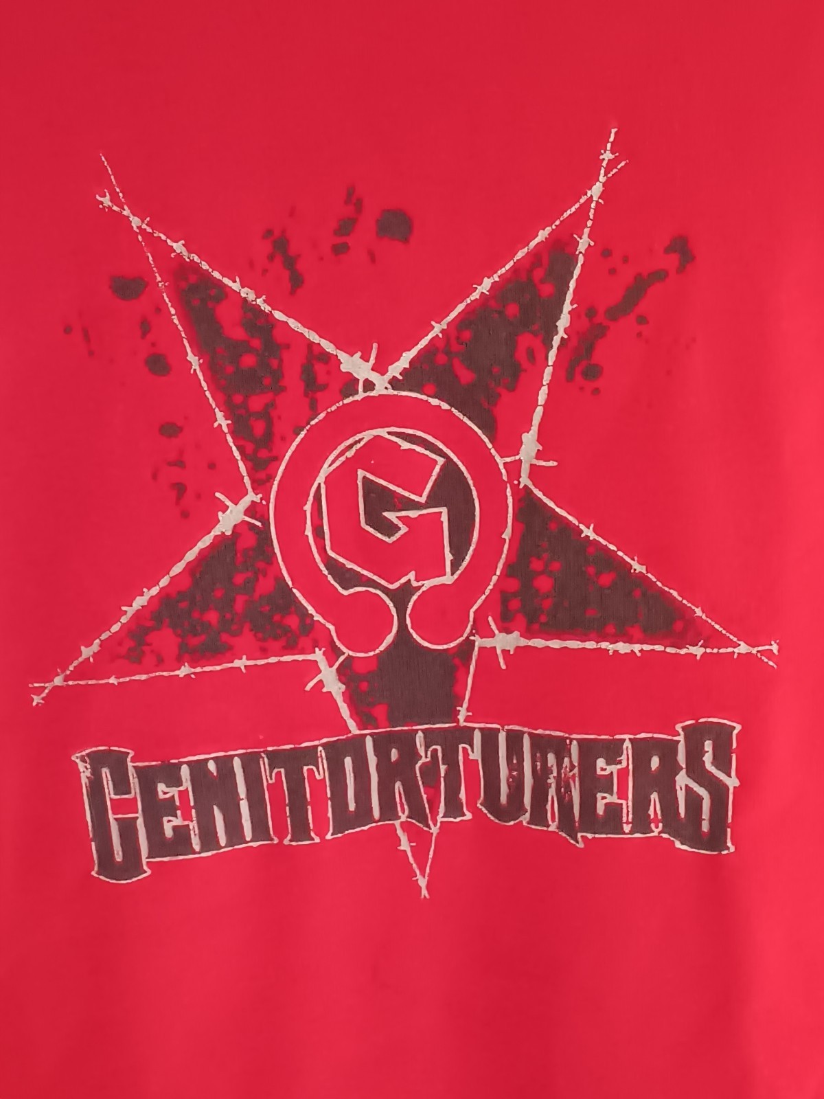 Vtg Y2K 2000s Genitorturers Classic Girl Shirt Top XL American Apparel Goth