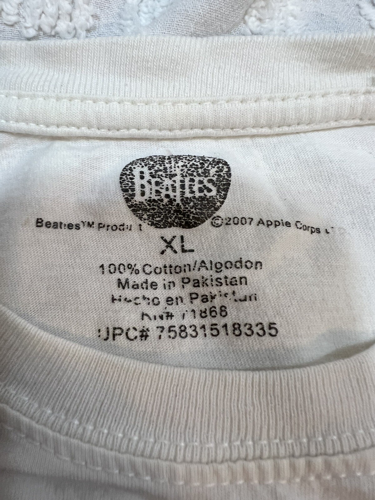 The Beatles 2007 Official Apple Corps “The Fabulous Beatles” T-Shirt Women Sz XL