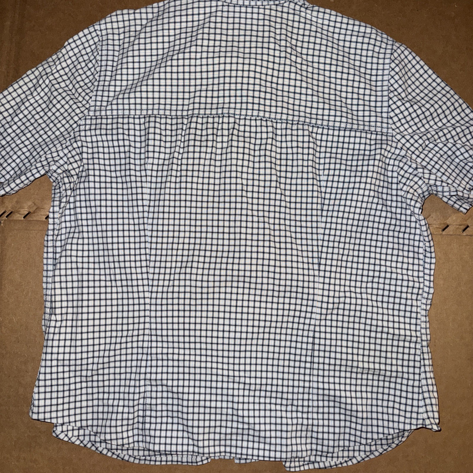 Liz Claiborne Lizwear Shirt Large Short Sleeve Button Up Cotton