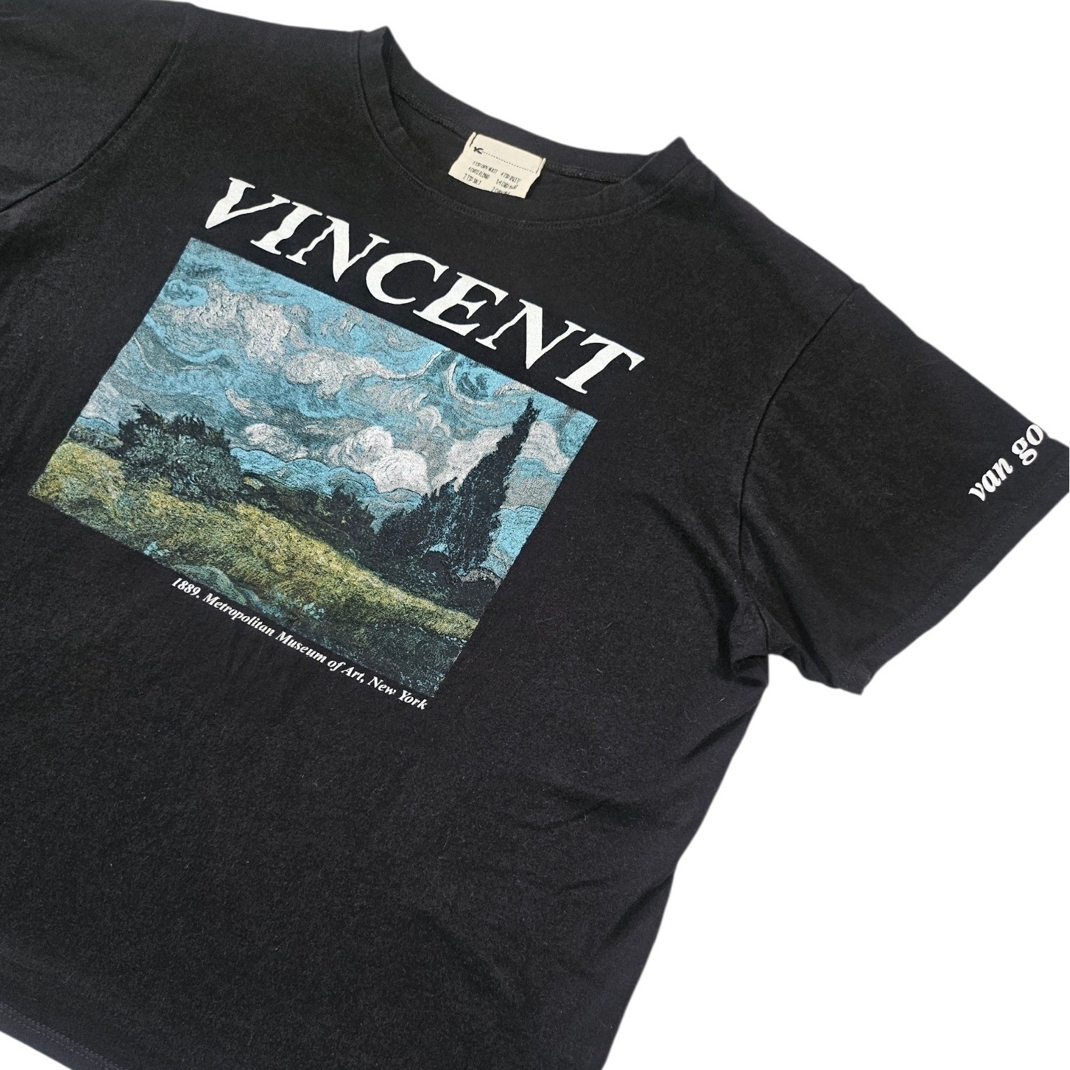 French Pastry Van Gogh Vincent Art Graphic T-Shirt Black XL Met Museum Tee