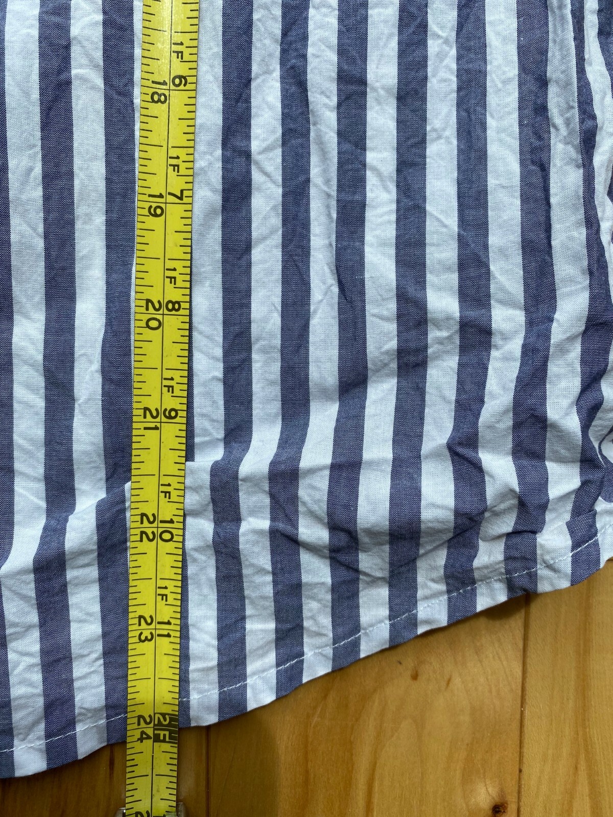 LL Bean Womens Signature striped button down size 4
