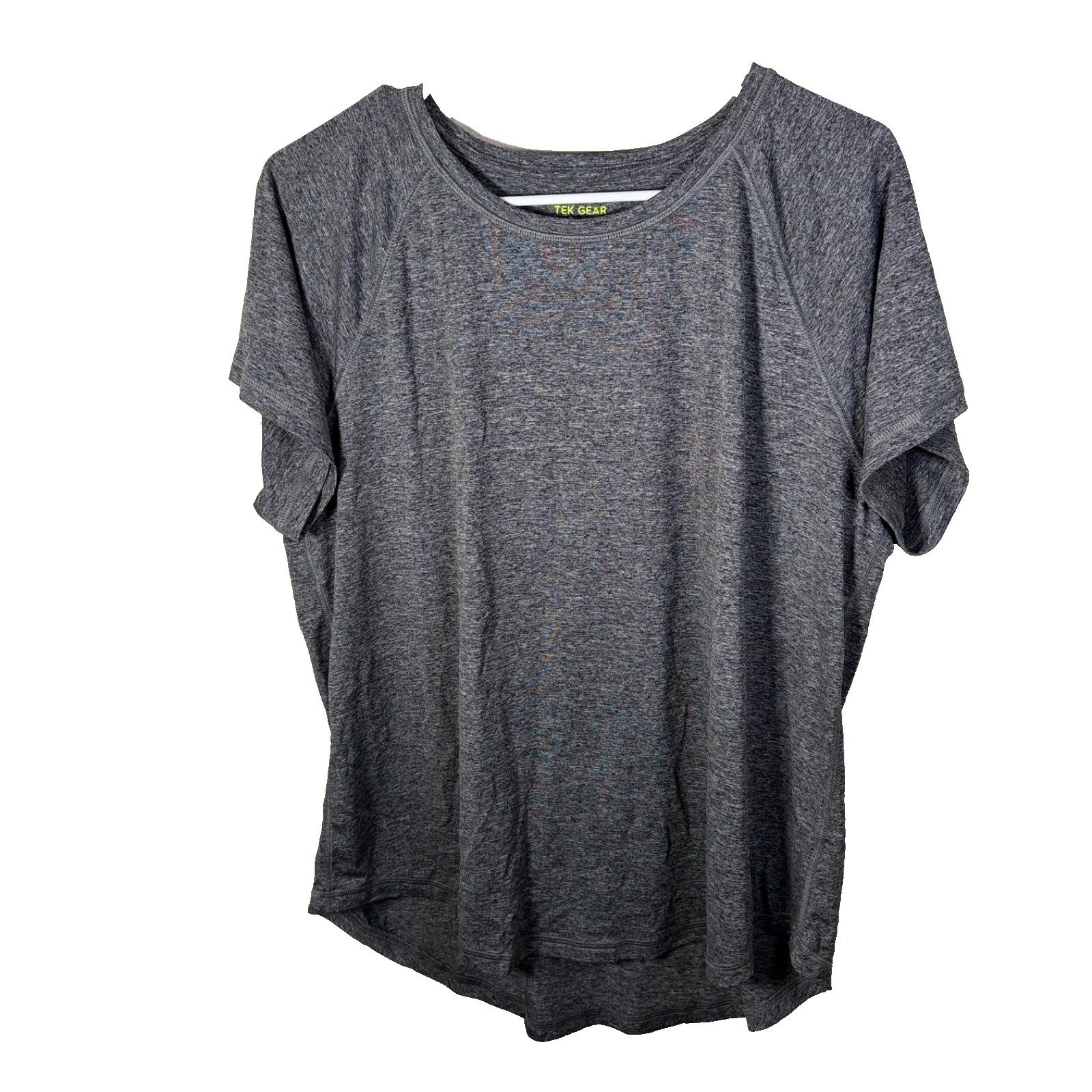 Tek Gear T-Shirt Women’s XL Dry Tek Short Sleeve Gray Athletic Top Active