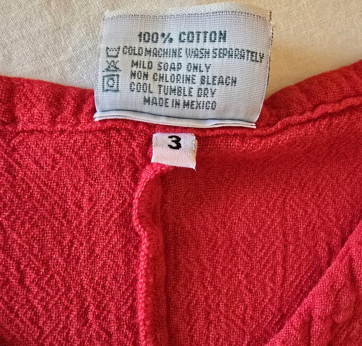 Oh My Gauze Red Tank Top XXL Sz 3 Plus 100% Cotton Lagenlook Breezy Vintage Chic