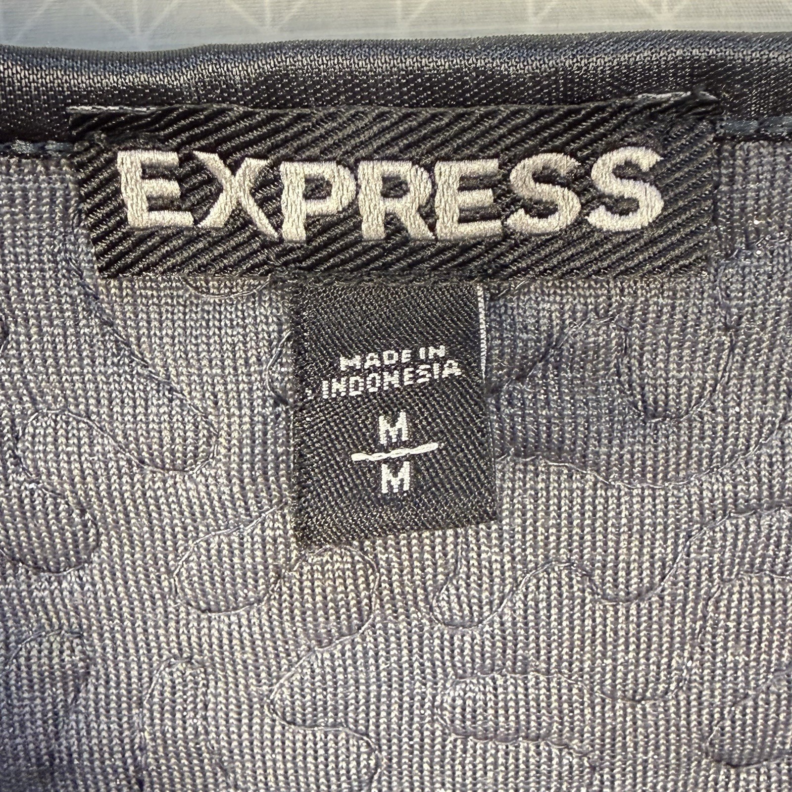 Express Cami Womens M Adjustable Strap Grey Sequence Y2K Goth coquette Party