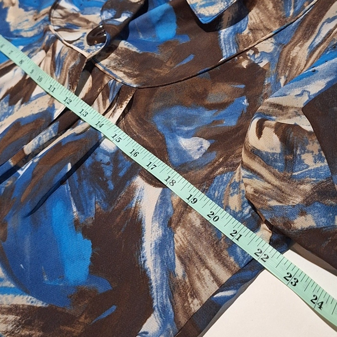 Sere Nade New York Shirt Women’s Large Abstract Lightweight Office Professional