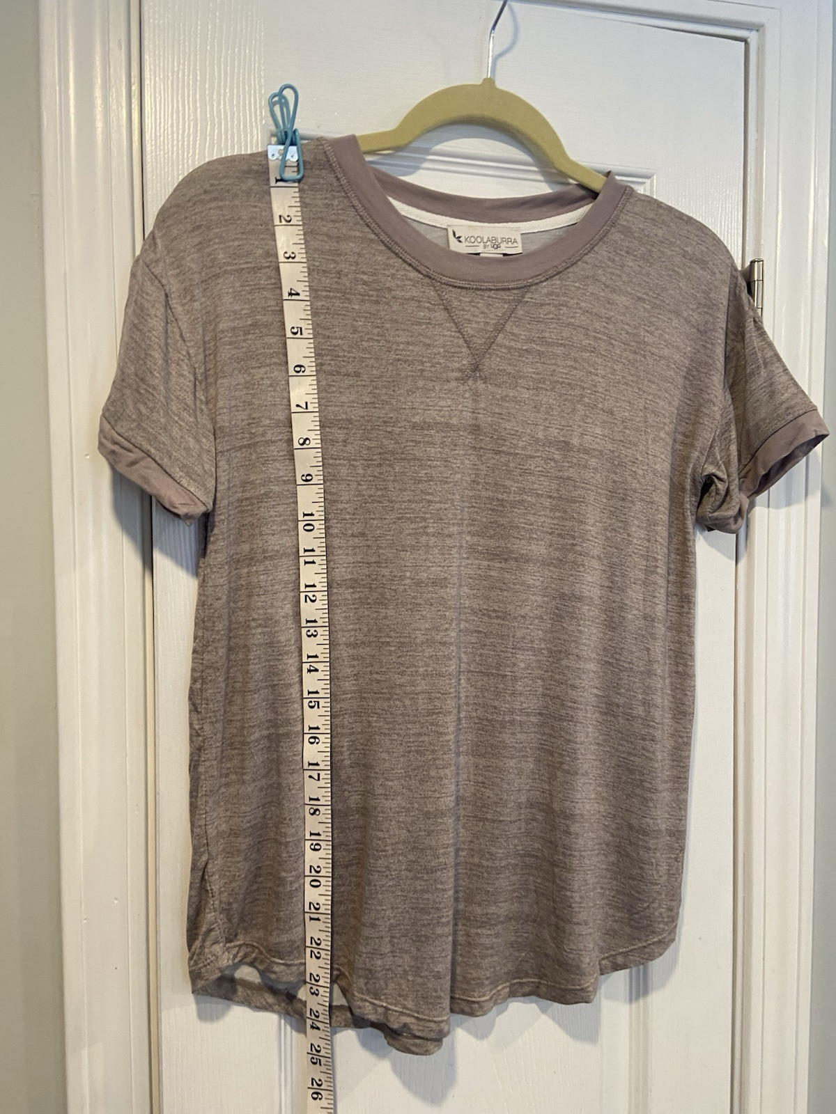 UGG Koolaburra Size XSP Mauve Heather Soft Sleeve Crew Neck Stretchy Tee Shirt