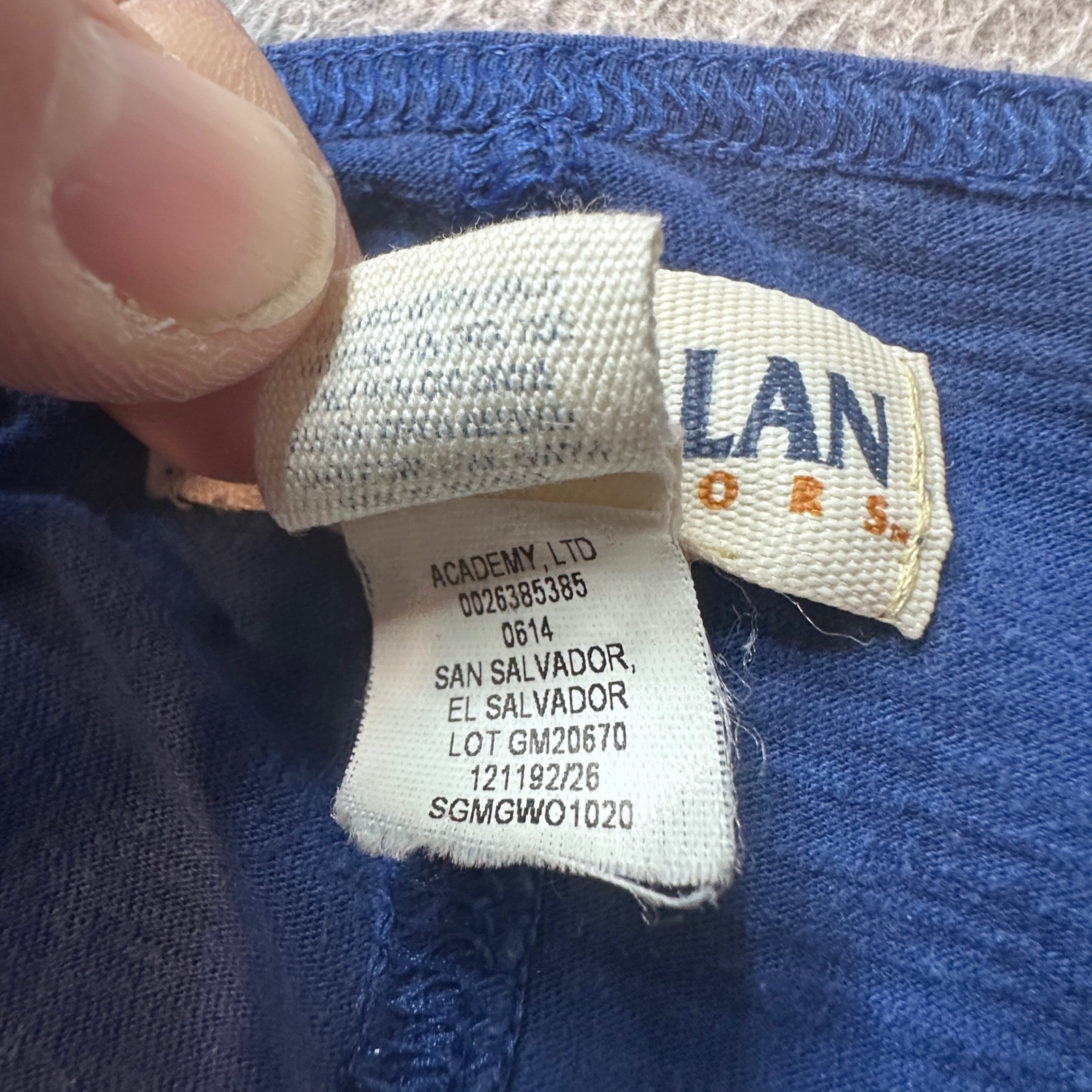 Magellan Tank Top Womens XL Blue Outdoors Racerback Slub Knit Scoop Neck Active