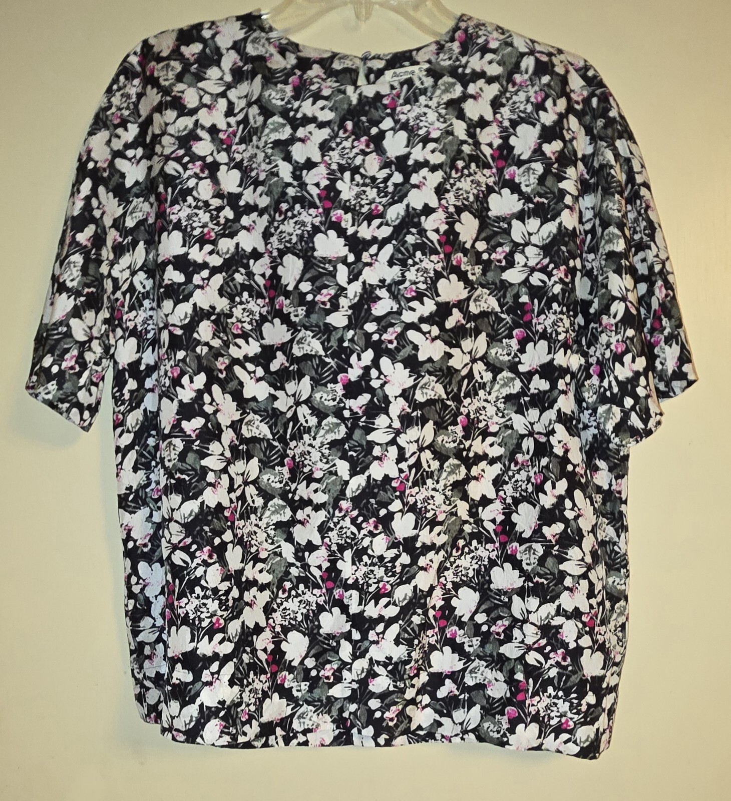 AUTHENTIC Acne Studios Lejana 100% SILK Blouse 36 *NEW* NWD Floral READ LISTING