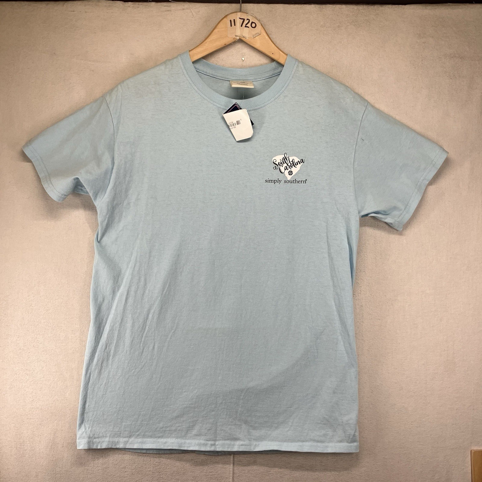 Simply Southern T Shirt Women’s Medium South Carolina State Icon Light Blue NWT