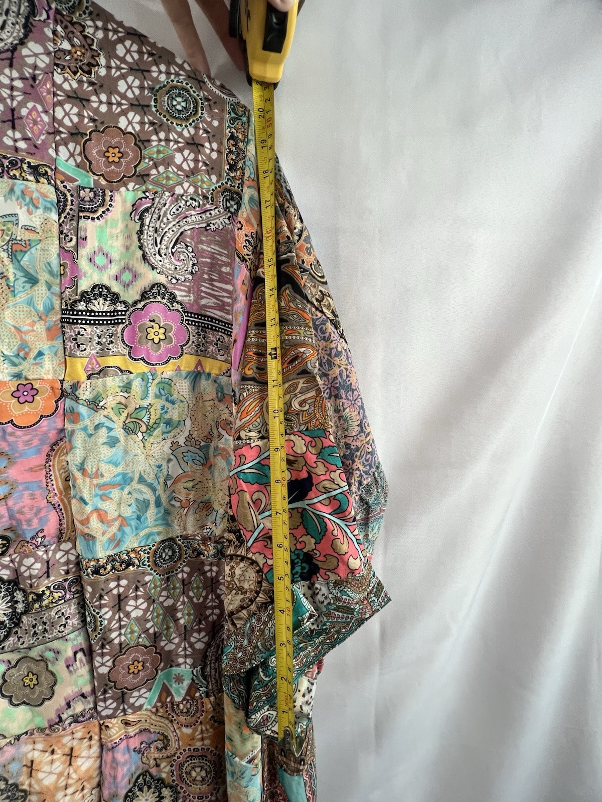 Karma Highway Duster Kimono Patchwork Boho Hippie Oversized Women’s OS Colorful