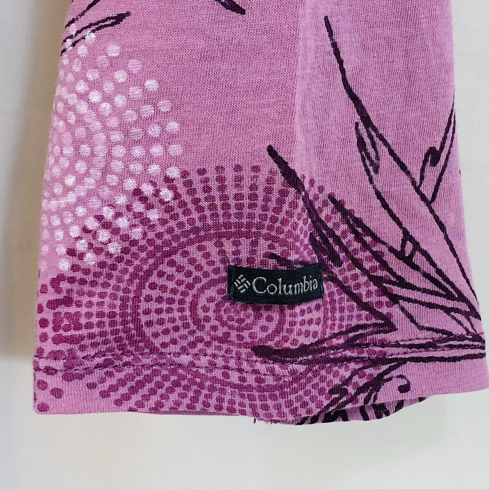Columbia 2 Piece Top + Tank Pink Purple Womens L AL6106