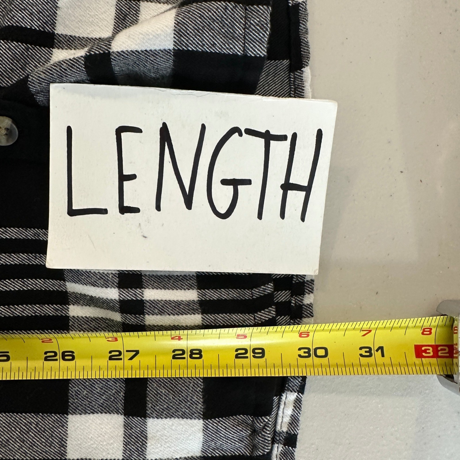 Jachs Girlfriend Women XL Black White Plaid Button Down Shirt Rayon Blend Long S