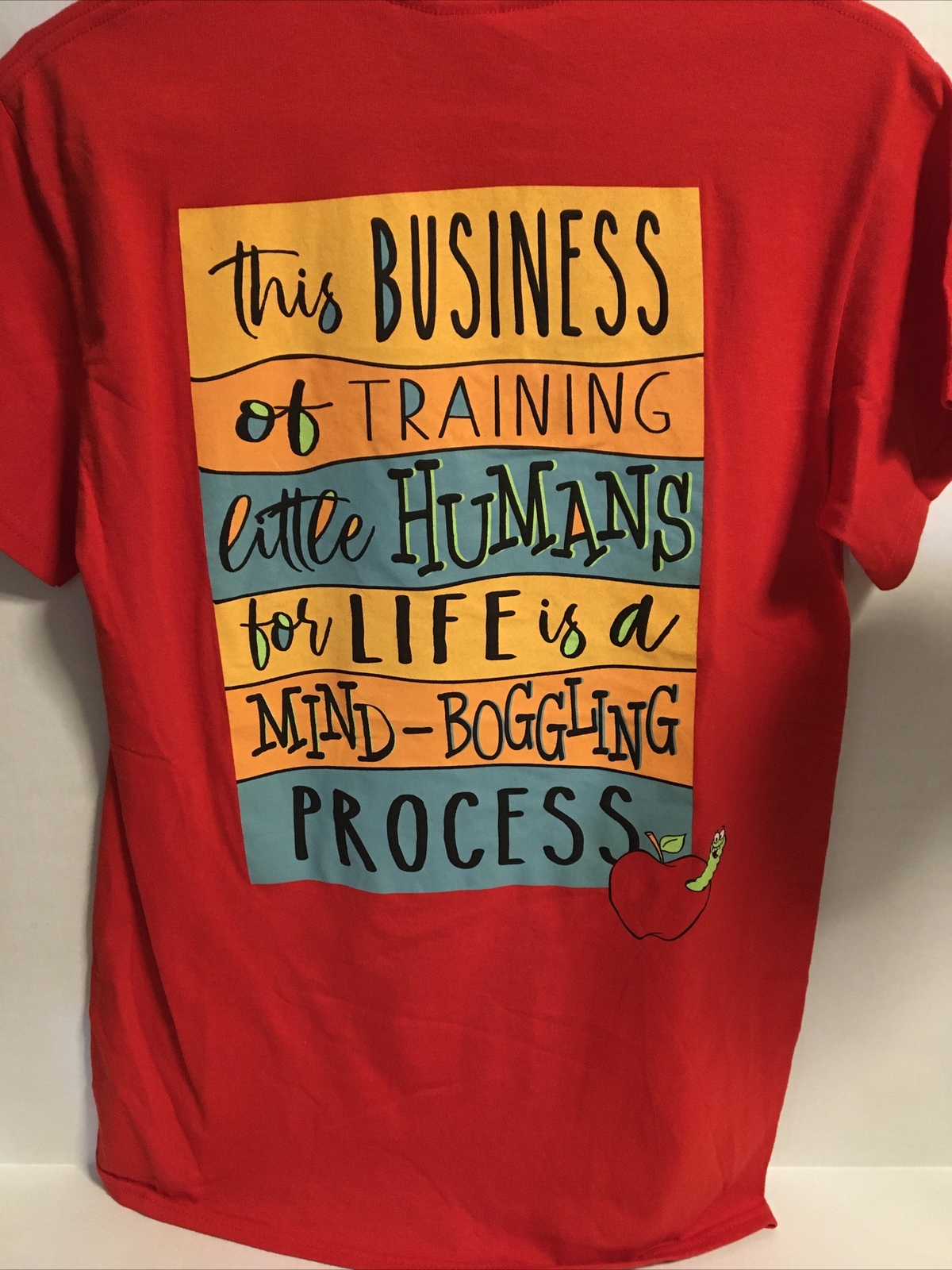 Sassy Frass Women’s Red Graphic T-Shirt Size Small NWOT Teacher Humor Tee