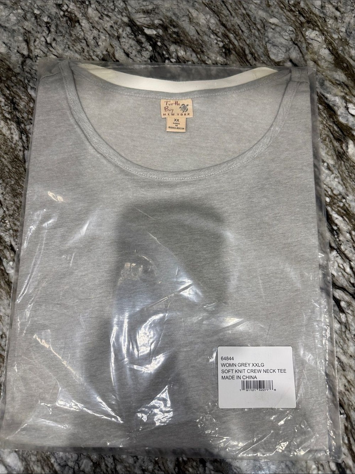 Soft Knit Crew Neck Tee – Grey
