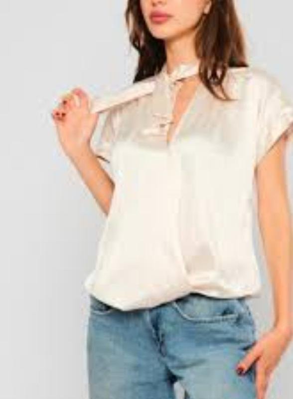Women Hallhuber shirt white viscose 40/L/48 #91GC