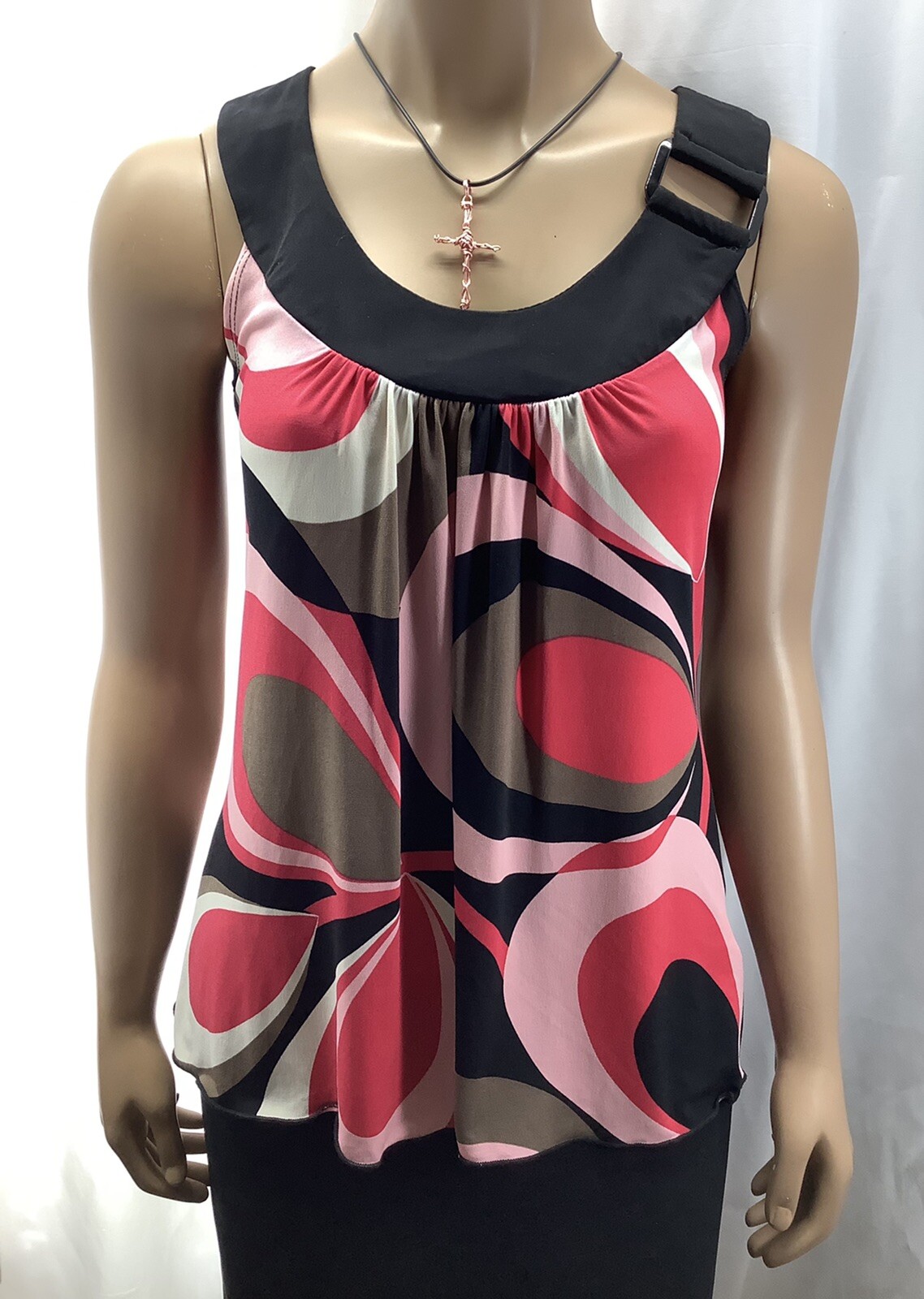 BCX Multicolor Sleeveless Top Womens Size S 210430MGO/WBS