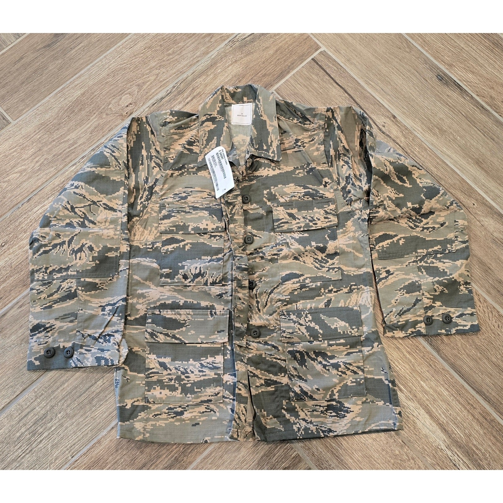 Womens ABU Camouflage Military Shirt Jacket Size 2 Short