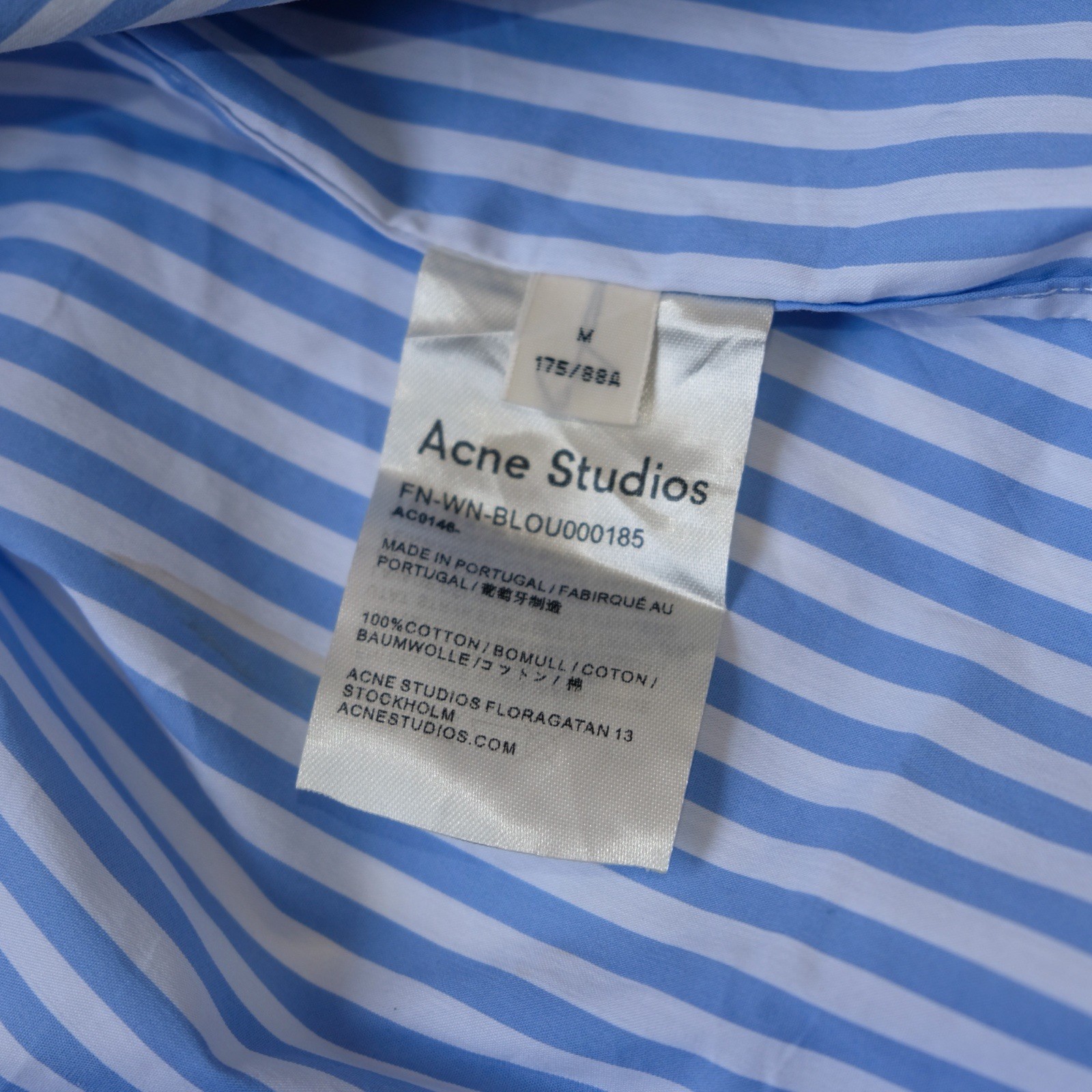 Acne Studios x Grant Levy-Lucero SS19 “Hand Painted” Graphic Stripe Shirt