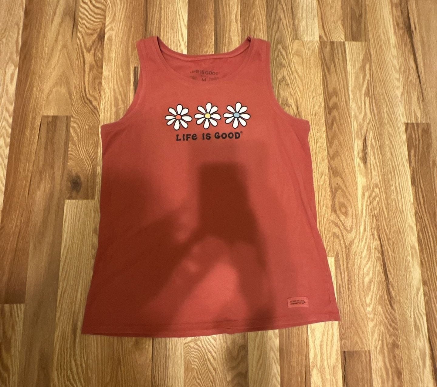Life is Good Women’s 3 Daisies Crusher Tank Size M