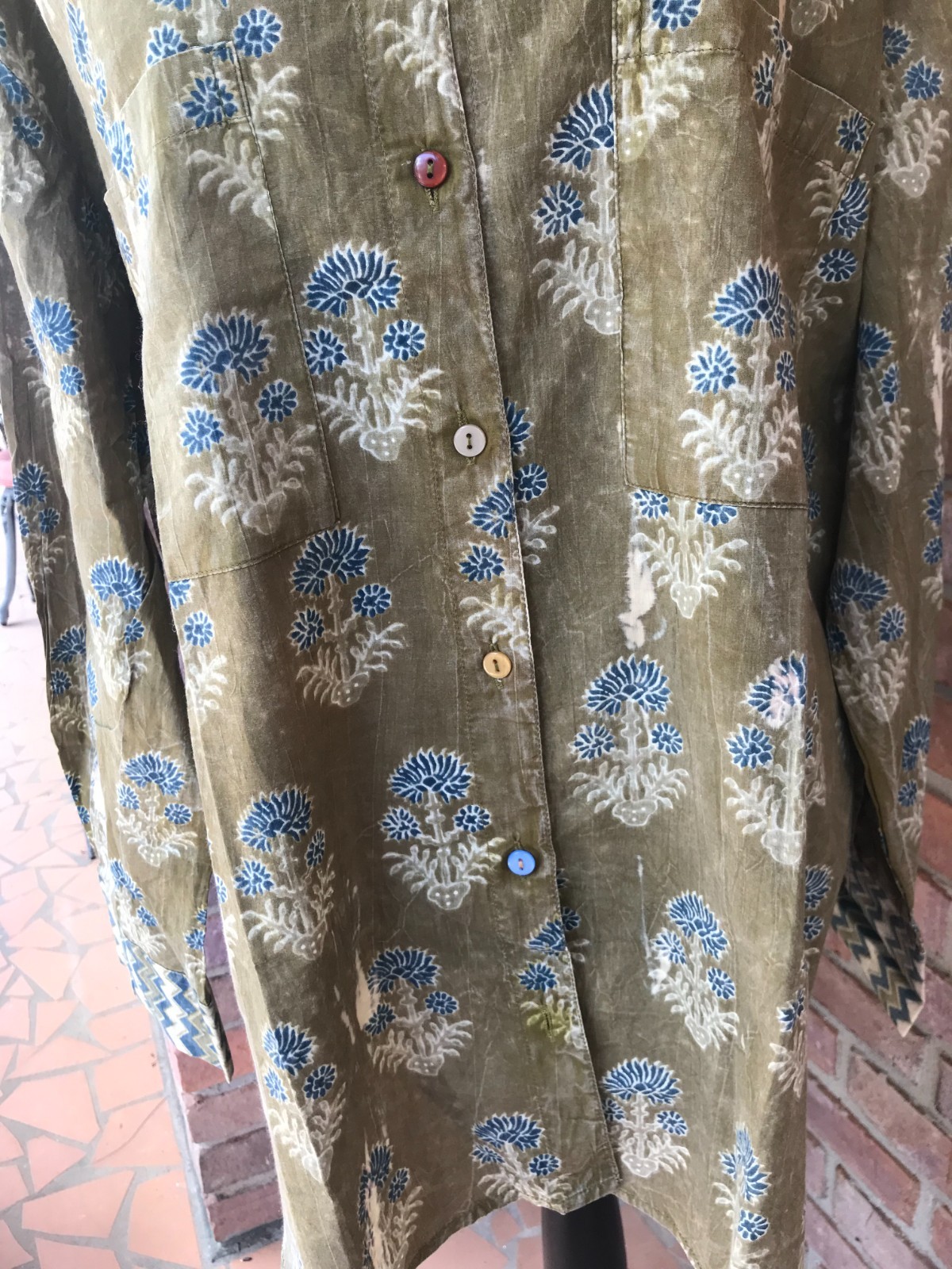 Jaded Gypsy Peaceful Fields Button Up Shirt Size Small/Medium Brand New W/ Tags