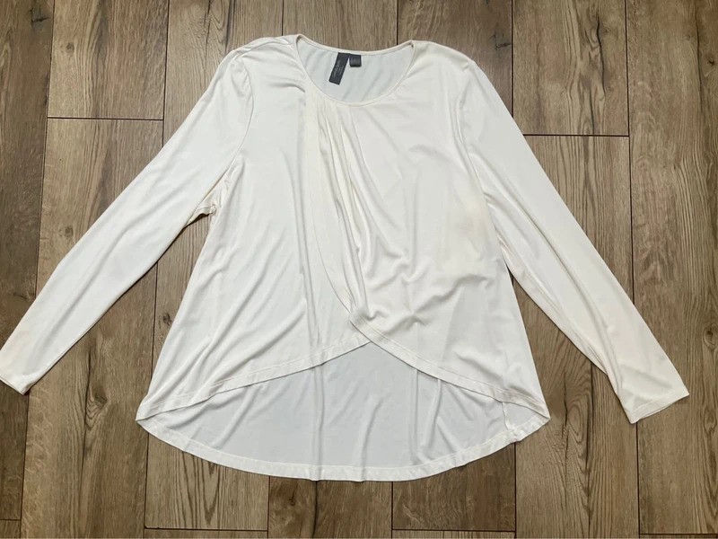 Sweaty Betty tori crossover long sleeve cream top women’s size XL eu 44 vgc #V10