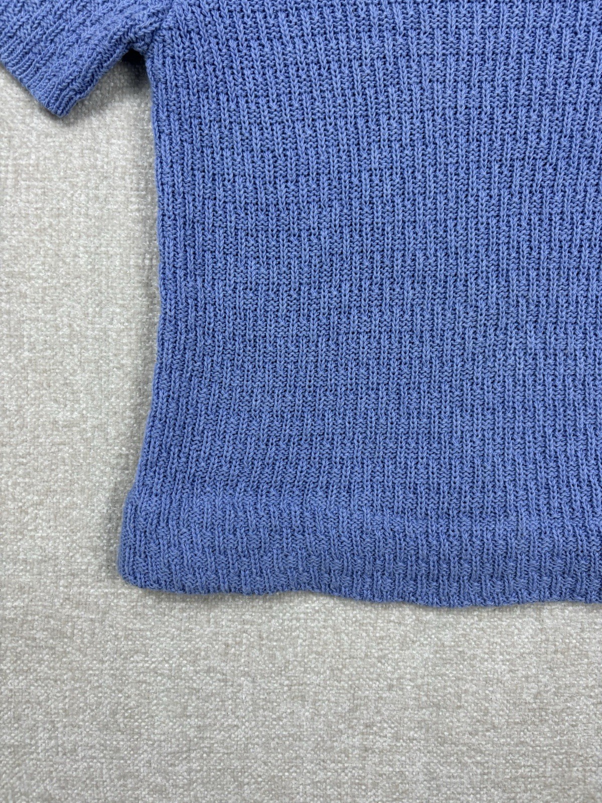 Marks And Spencer Womens short sleeve knit top Size Small / S Blue
