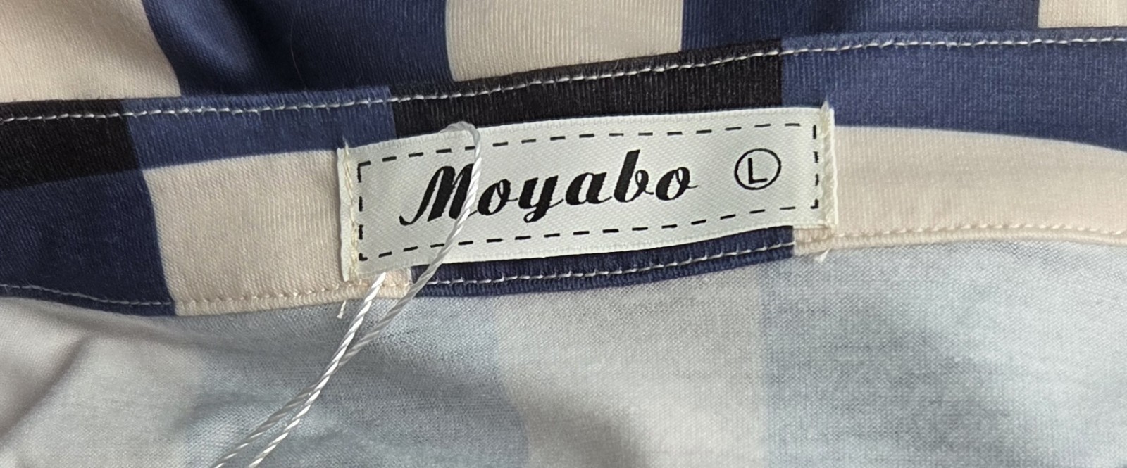 NWT Moyabo Women’s L Quarter Zip Tunic Top Plaid Striped Preppy Career Office