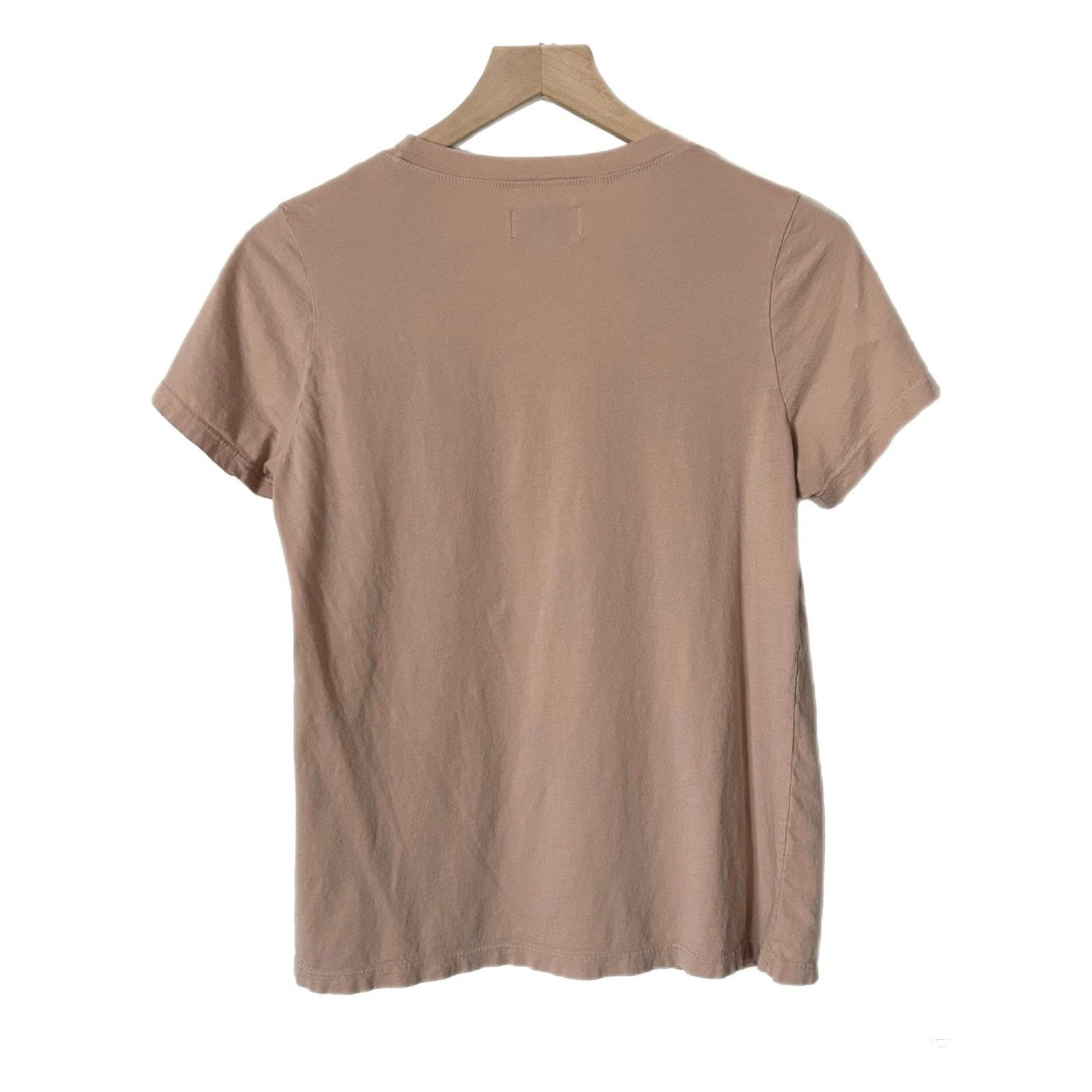 MATE the Label Organic Cotton Short Sleeve Classic Tee Mauve Pink Size Small