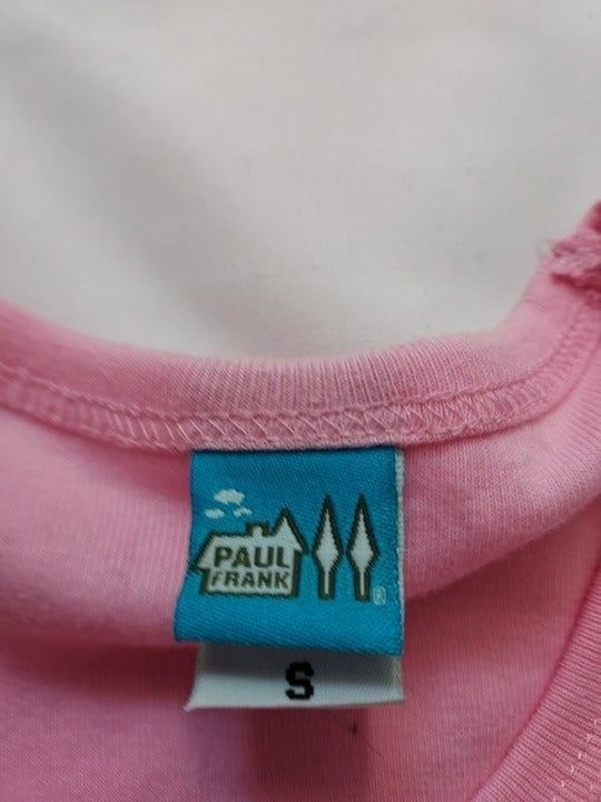Vintage Paul Frank Julius Tshirt, Rainbow, Pink, Size Small
