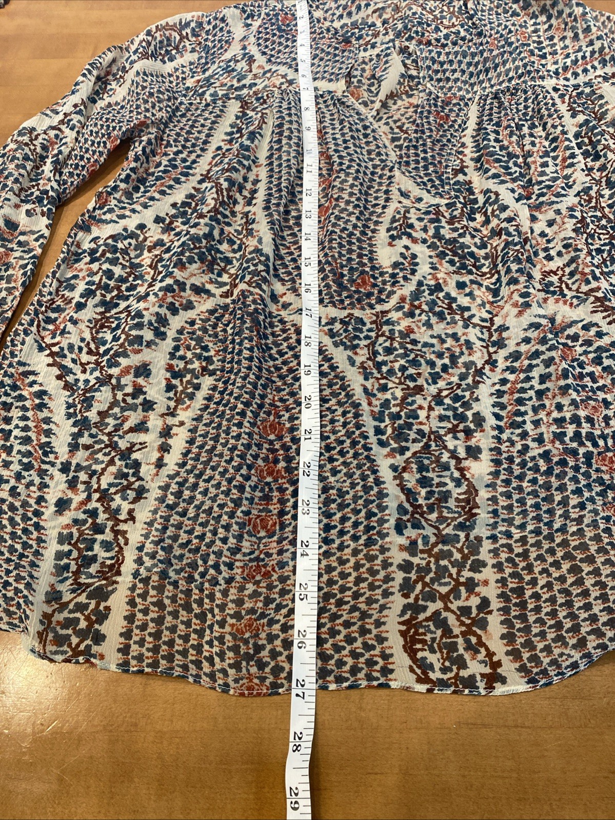 Isabel Marant Etoile Women’s Floral Printed Cotton Blouse Tunic Top Chic M 38 F