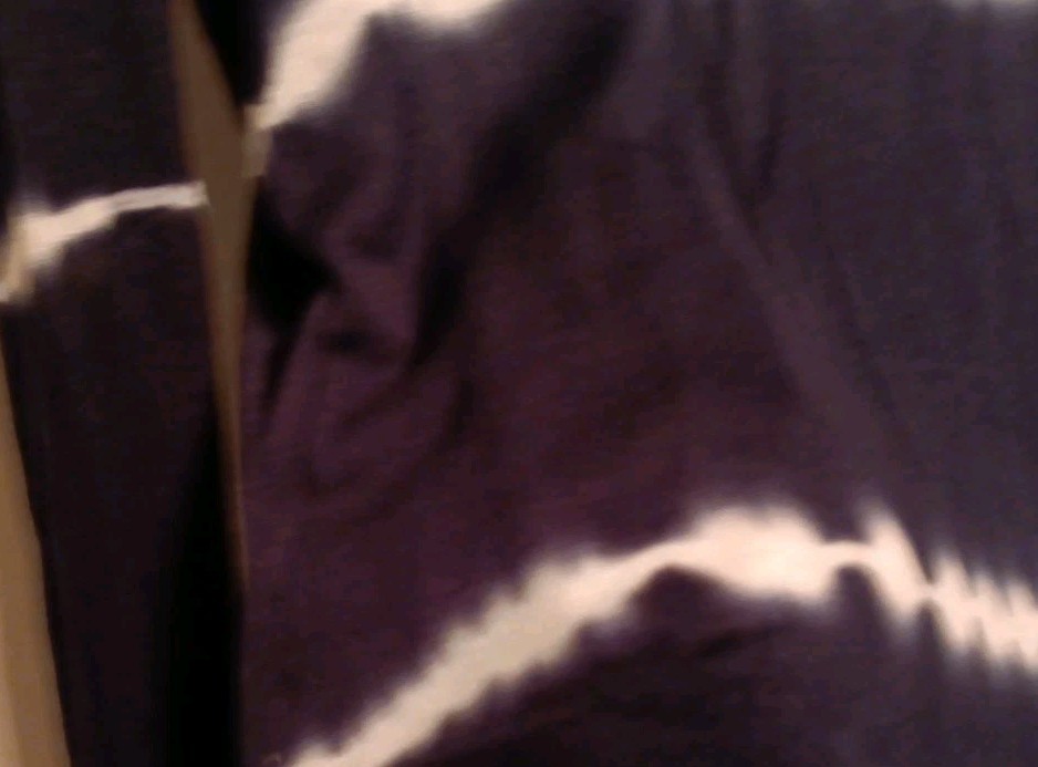 525 America Tie Dyed Long Sleeve Top Large Navy Blue White Lightweight Knit EUC