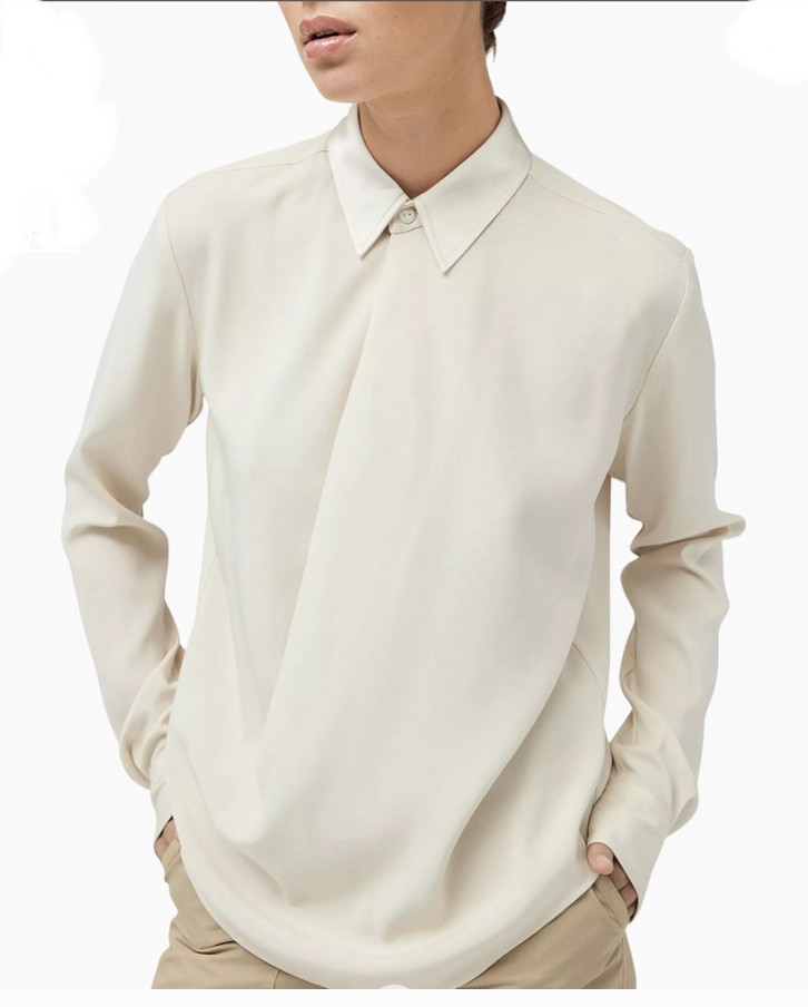 Rag & Bone ‘Phillipa’ Satin Drape Front Blouse SZ: Large NWOT – Classic Design