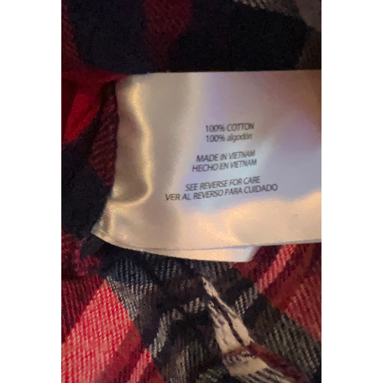 Woolrich Womens Red Navy Blue White Plaid Flannel Button Down Shirt Small S